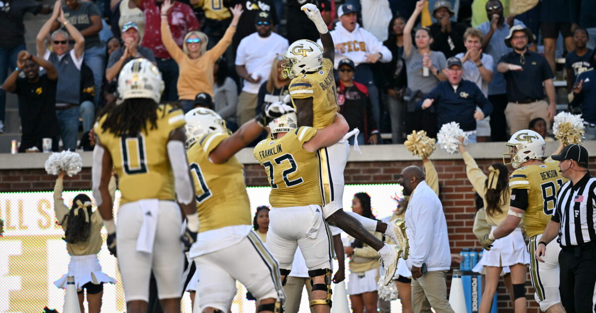 Kickoff, TV Set for Georgia Tech-Virginia Tech