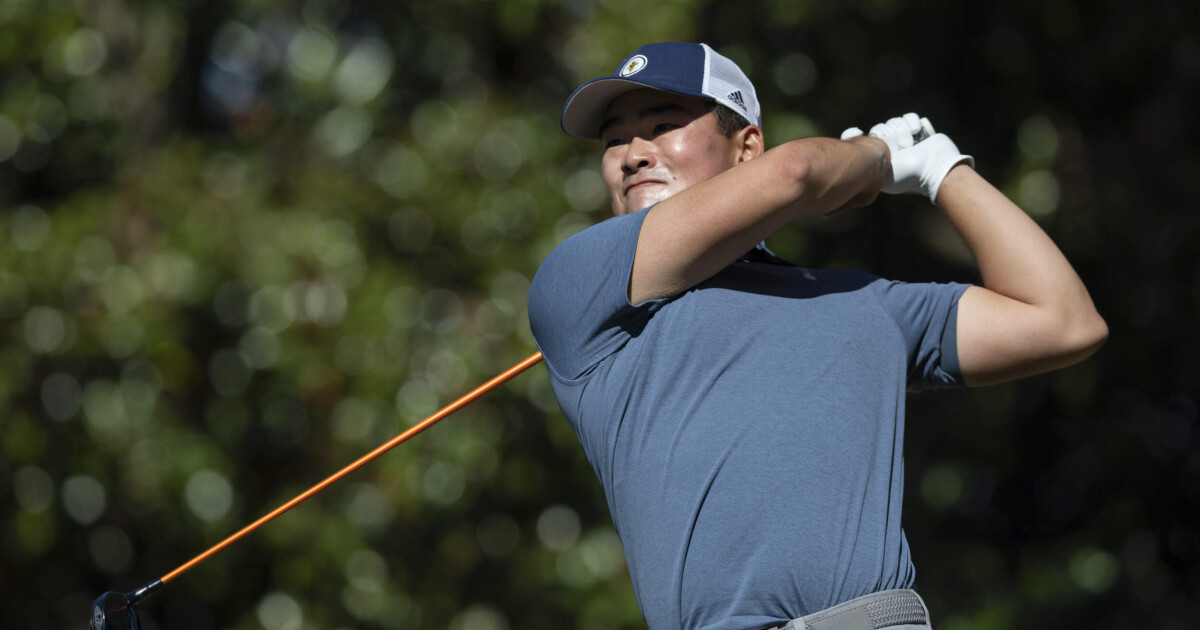 Tech in 12th After 36 Holes at Golf Club of Georgia