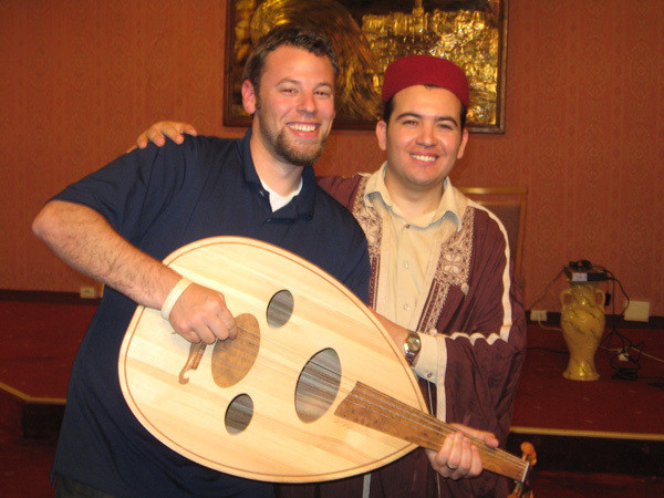Dan with the guitar legend of Tunisia