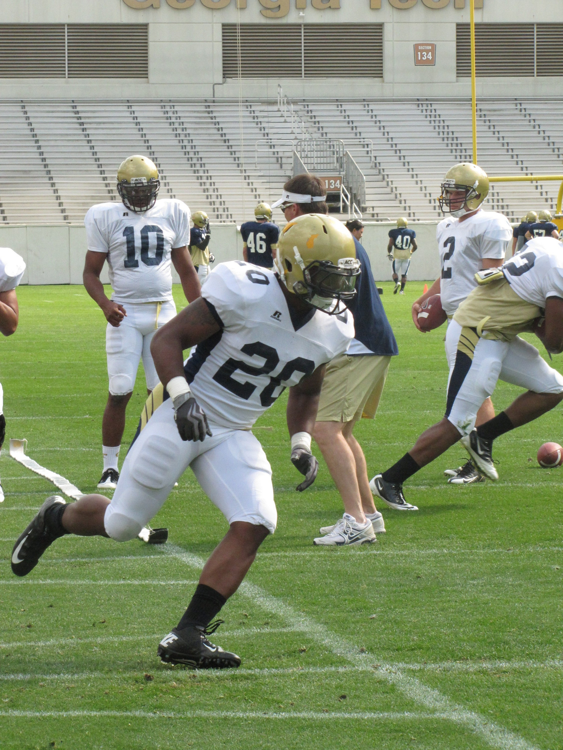 Roddy Jones - Georgia Tech Football Practice - April 4, 2011