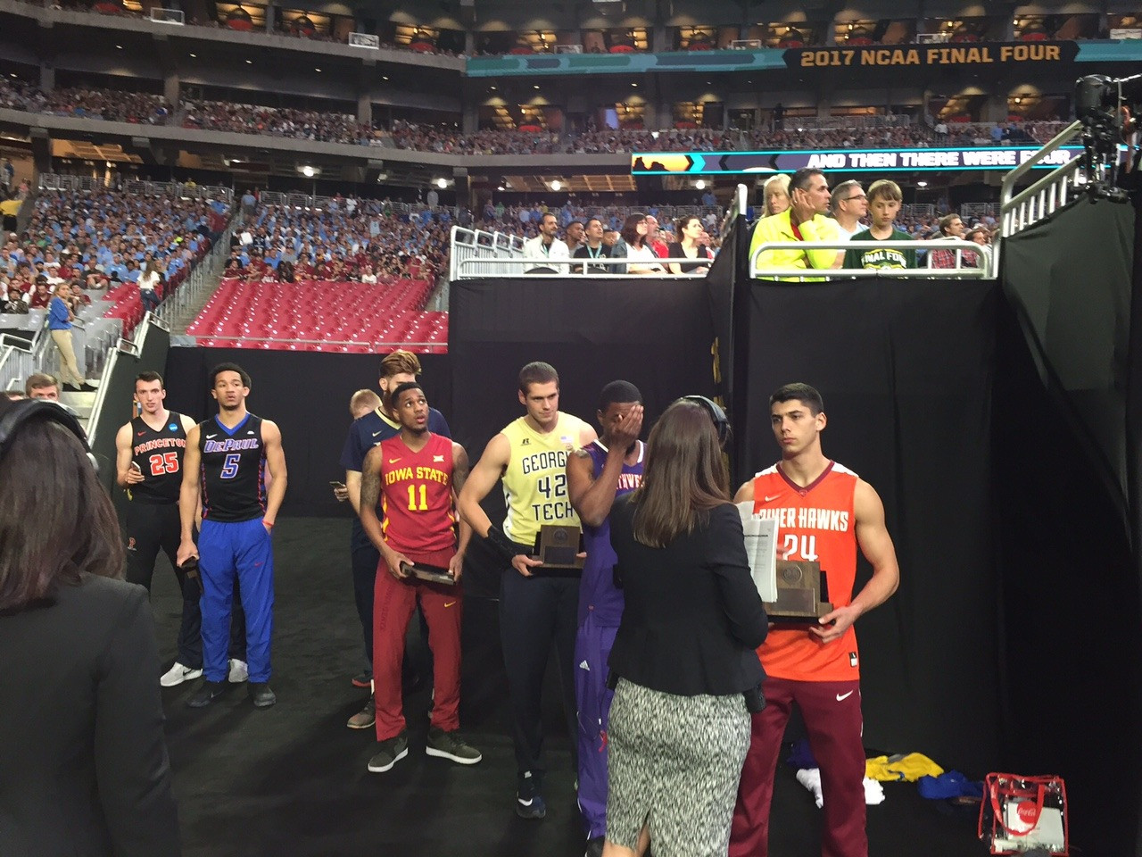 Rand Rowland at the 2017 Final Four - NABC Allstate Good Works Team
