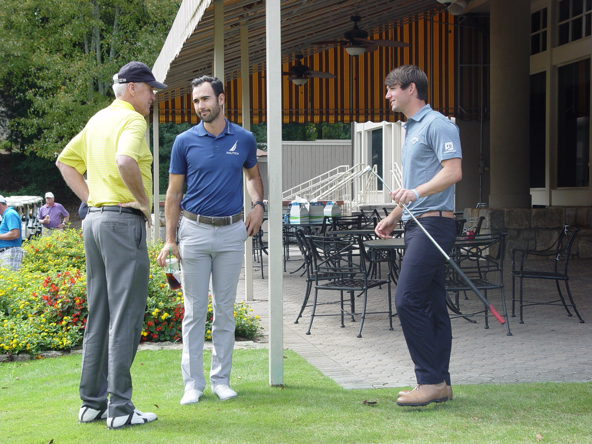 Cameron Tringale and Ollie Schniederjans at the Ramblinwreck Cup - Golf Club of Georgia, October 5, 2015