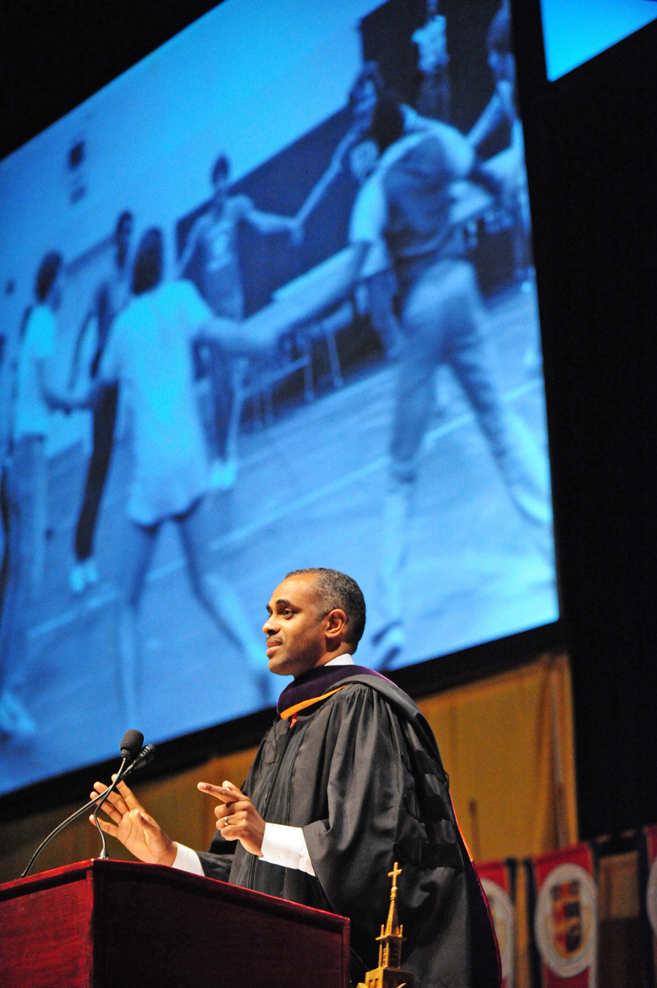 Paul Hewitt at the 2010 St. John Fisher College Commencement exercises.