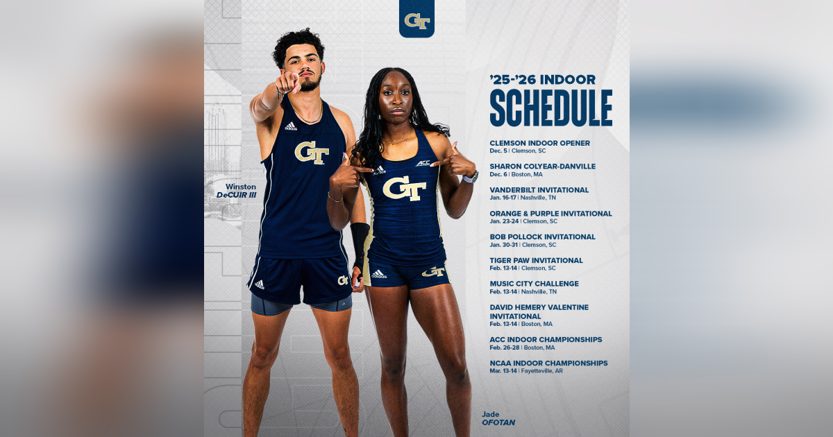 Tech Unveils 2025-26 Indoor Track & Field Schedule