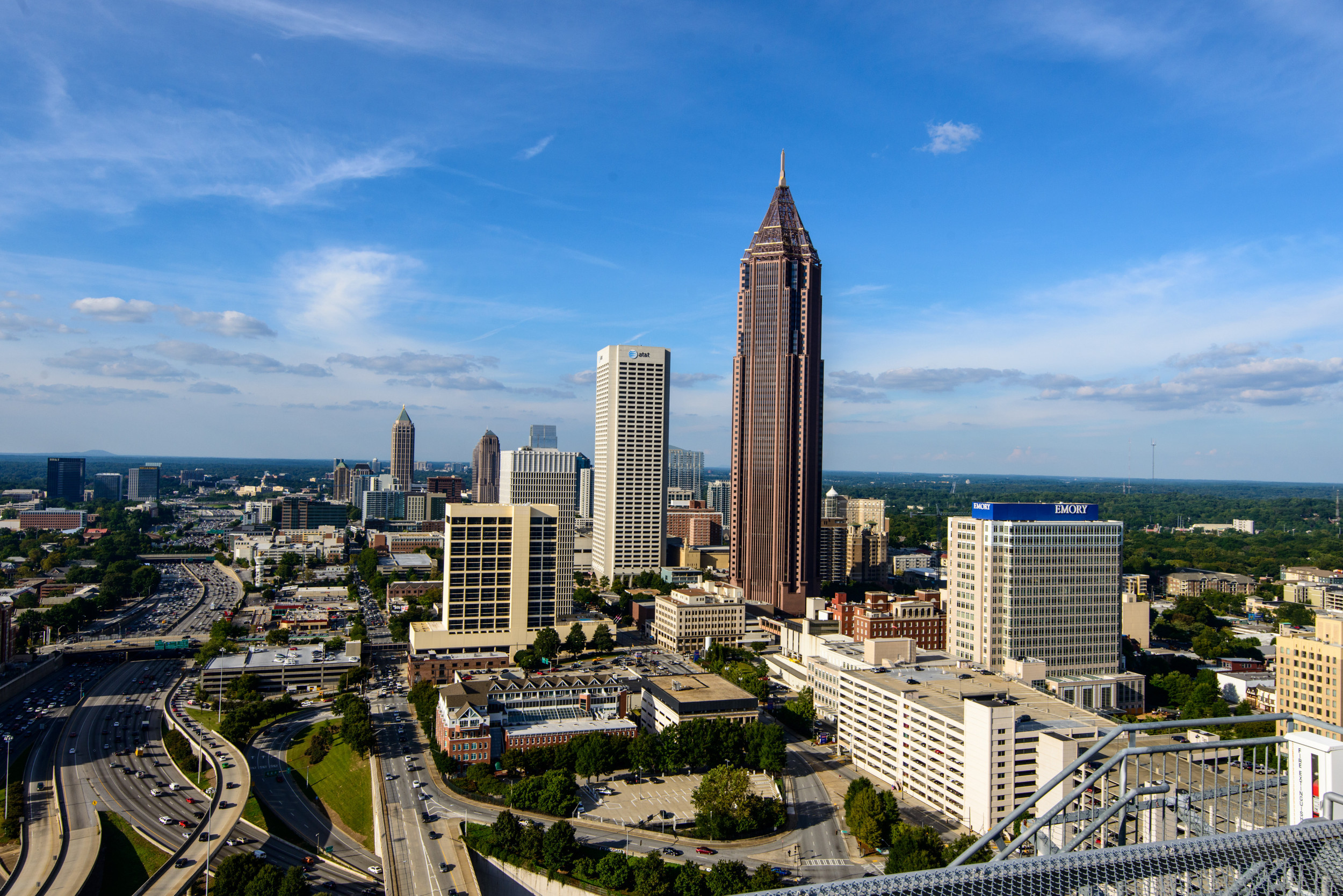 Georgia Tech men's tennis shoot on top of the W Hotel in downtown Atlanta