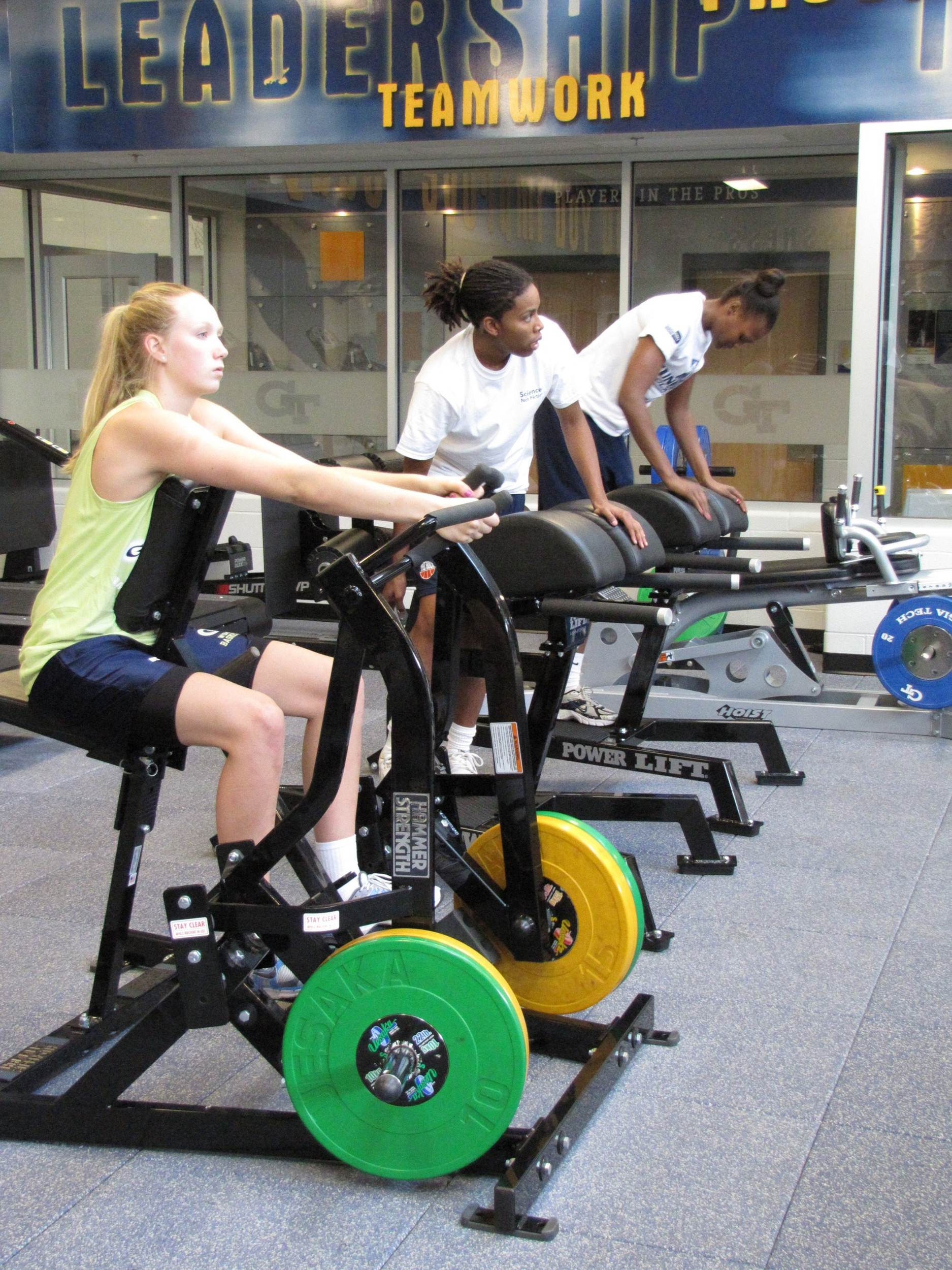 Frida Fogdemark, Deja Foster and LaQuananisha Adams