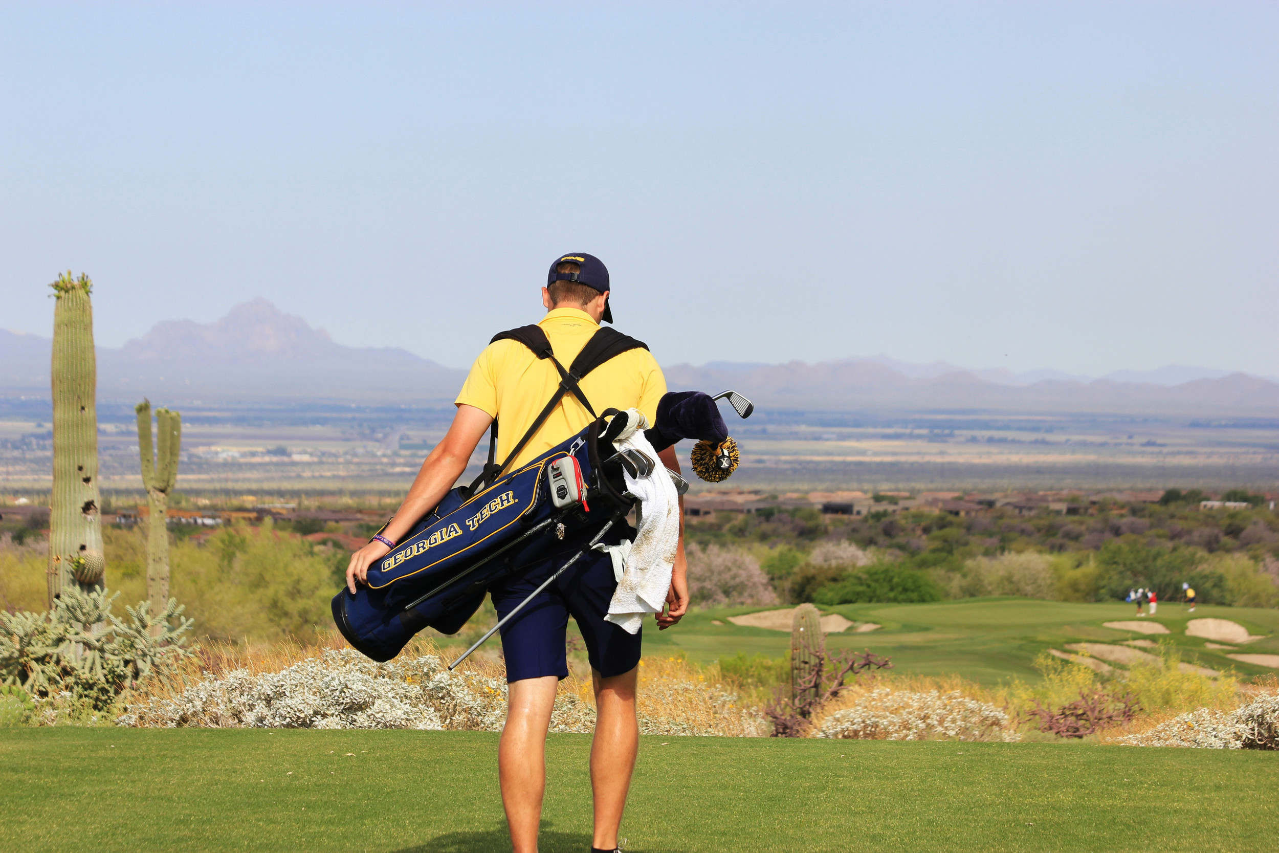Vincent Whaley during the second round of the NCAA Tucson Golf Regional, Gallery Golf Club, Marana, Ariz.