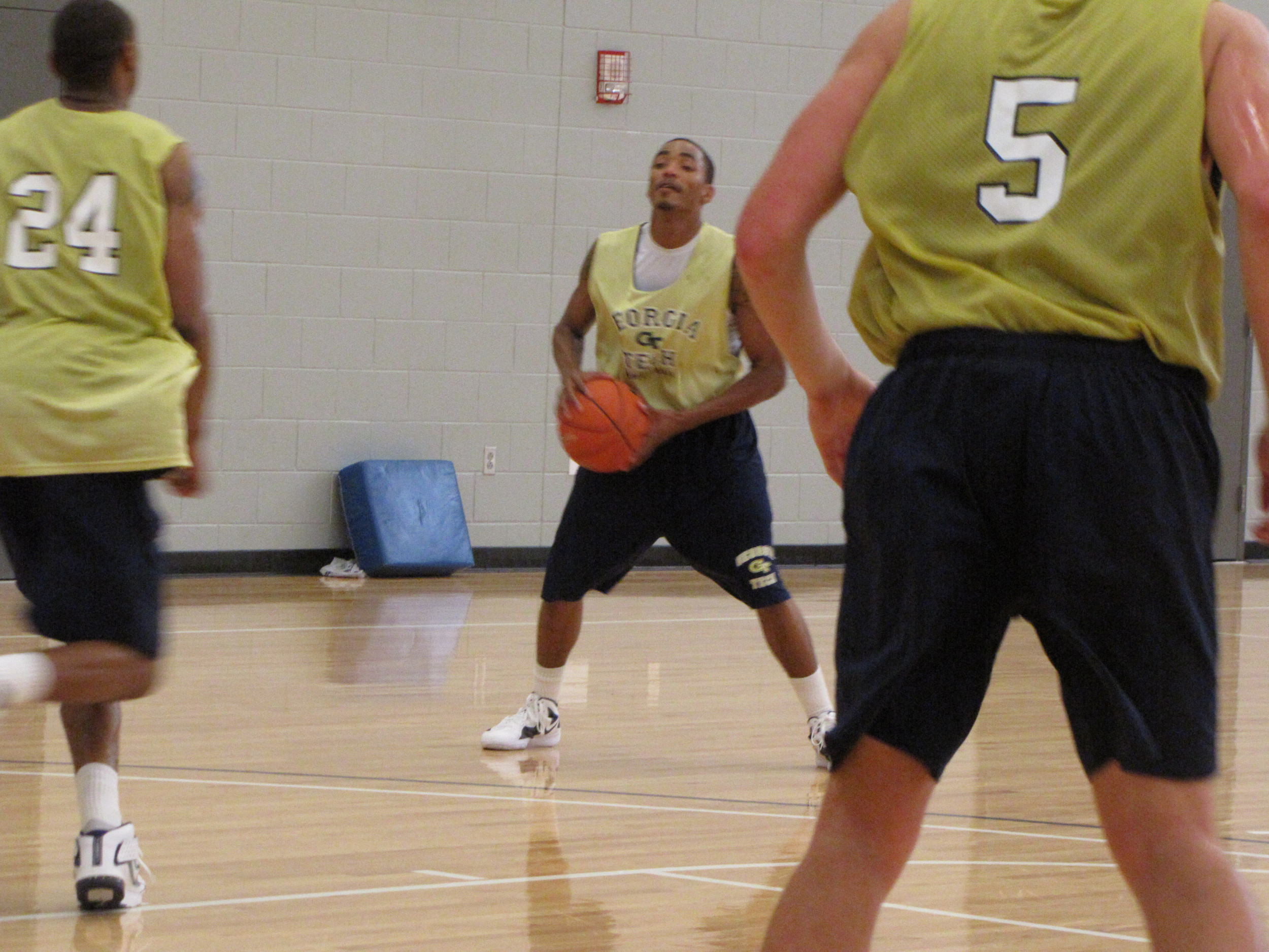 Pierre Jordan sets up the offense.