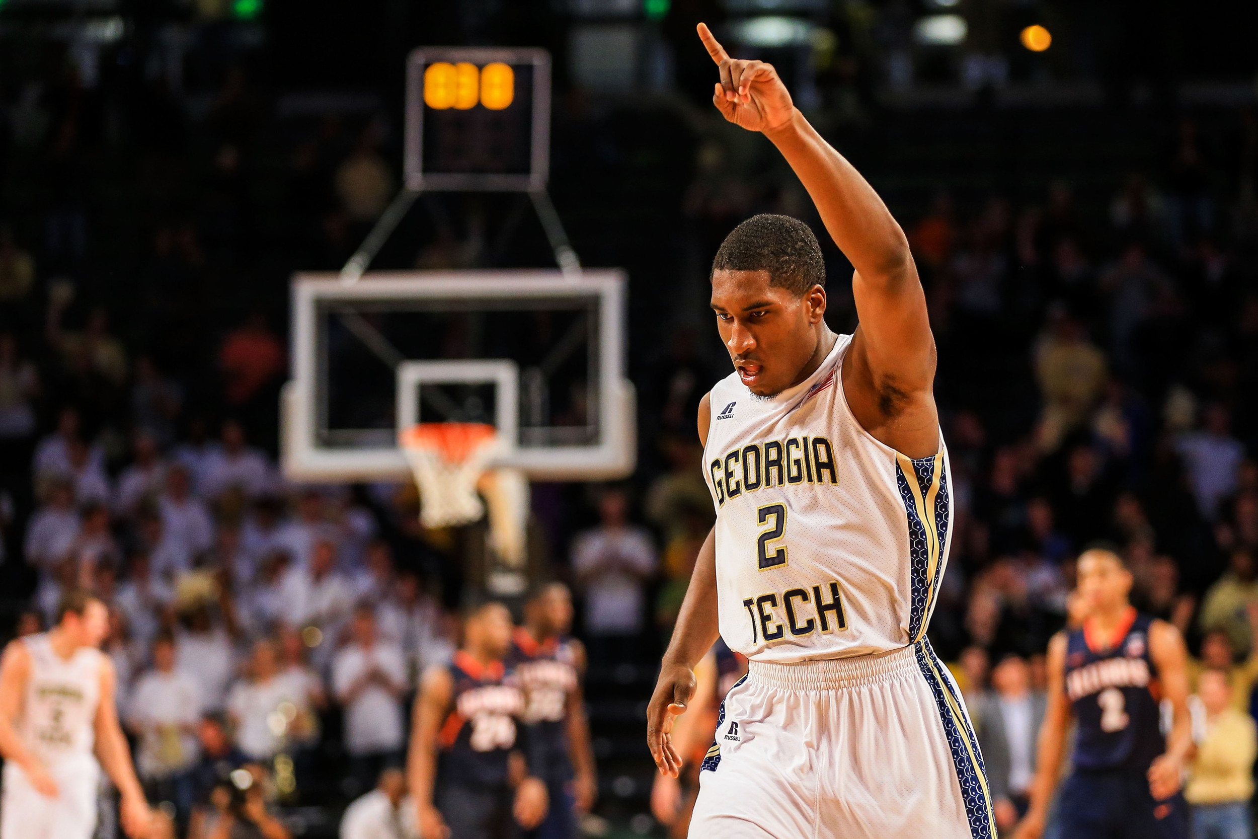 Solomon Poole (2) celebrates taking the lead late in the second half. (Daniel Shirey-USA TODAY Sports)