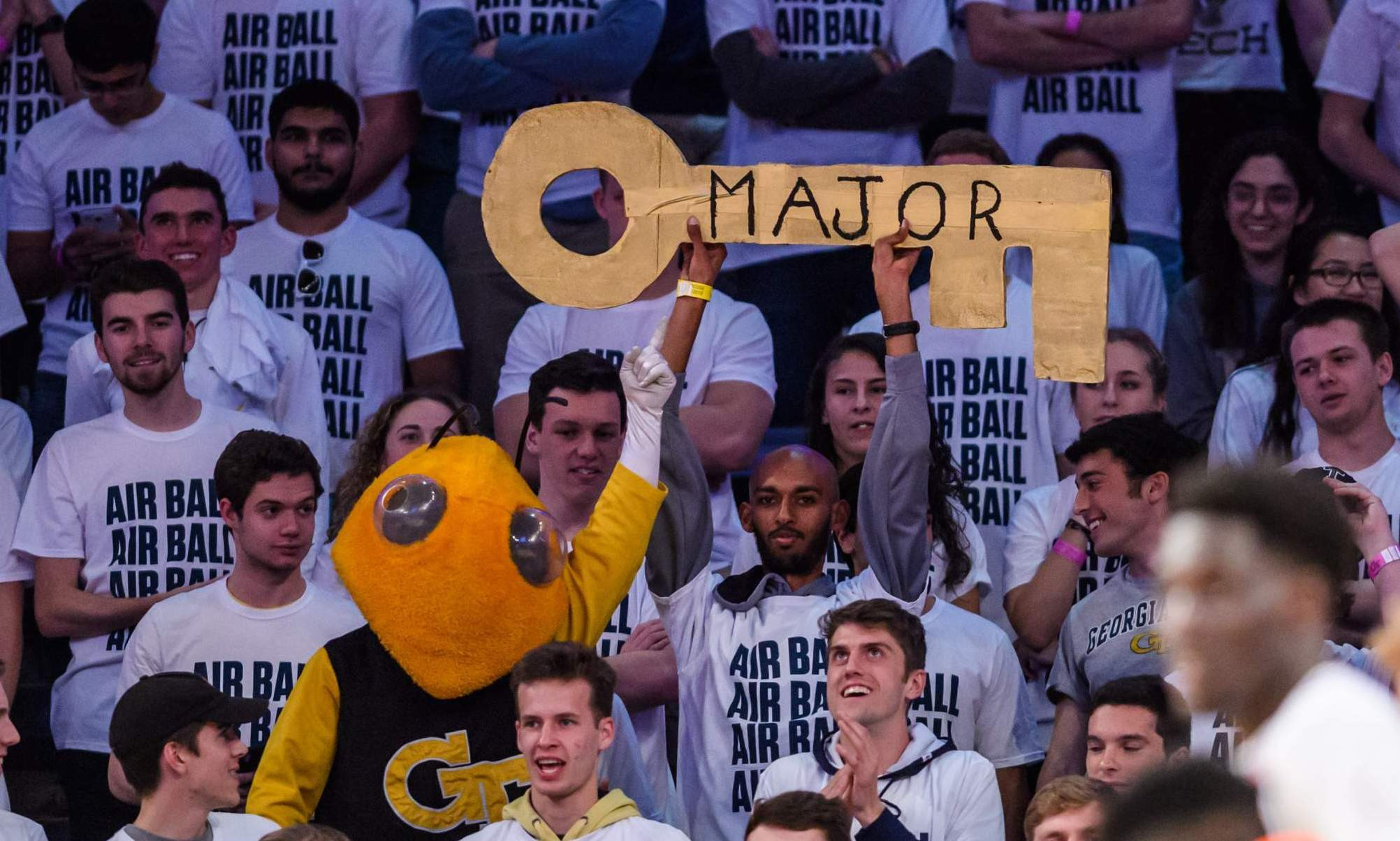 Buzz and the student section