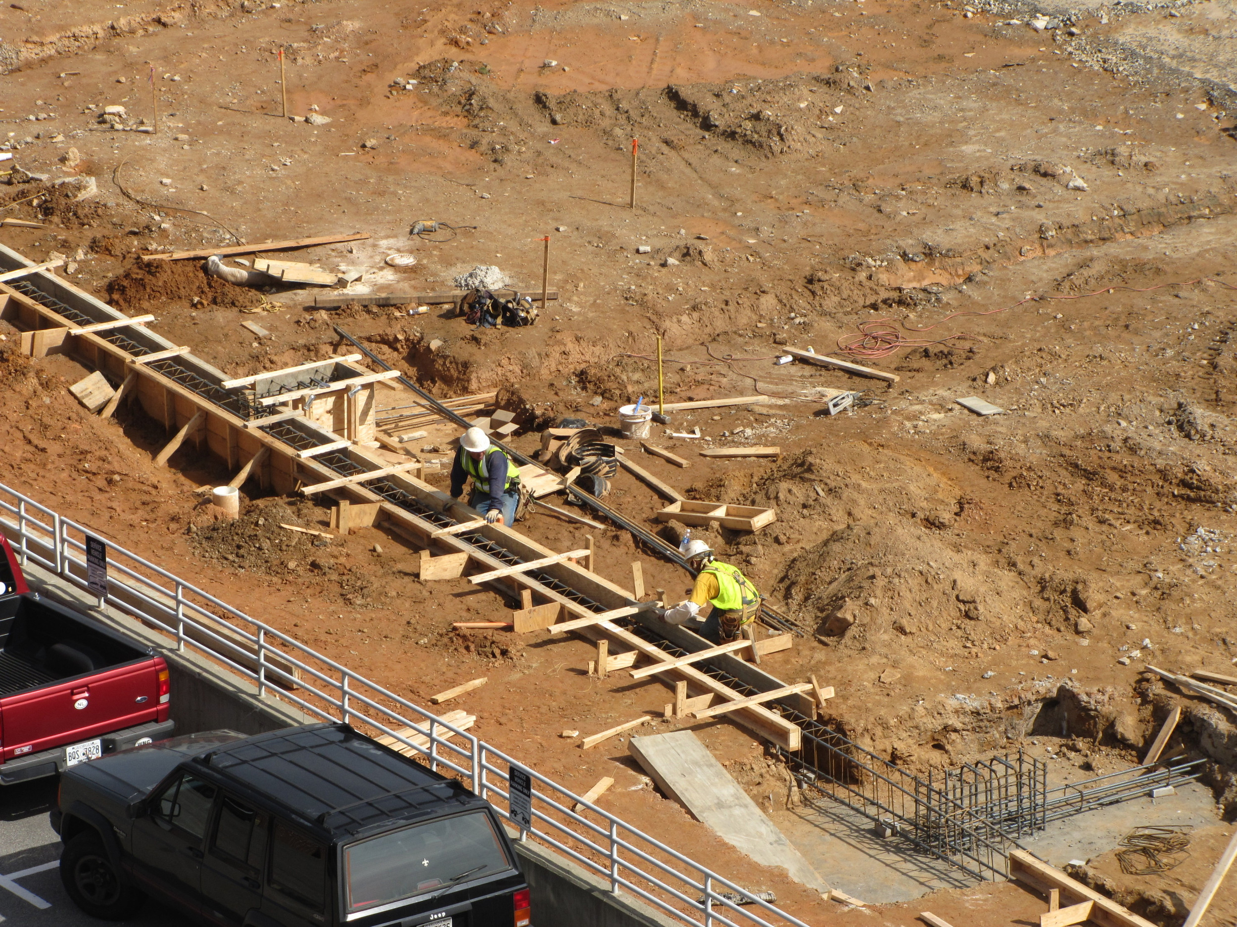 Week 9 - Photo taken on March 2, 2011 - Work is progressing on the Brock Indoor Football Practice Facility.