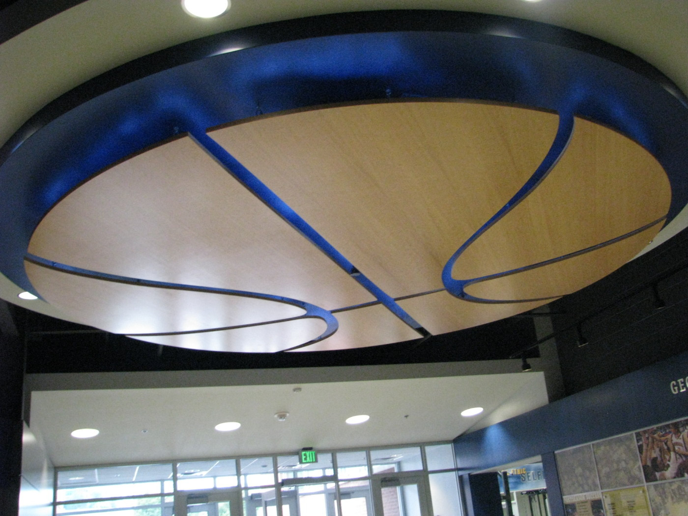 The lobby of the Zelnak Center