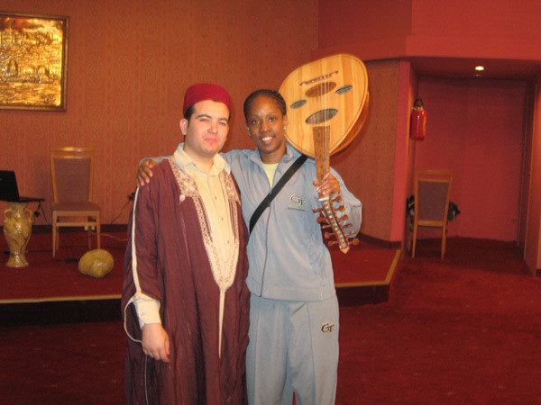 Alex with the guitar legend of Tunisia