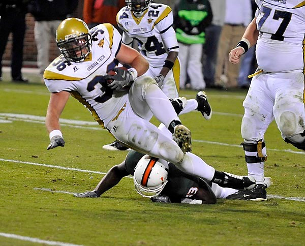 Lucas Cox (36) almost scored on this play. He would later score on a 32 yard run. (Photo by LensEffects)