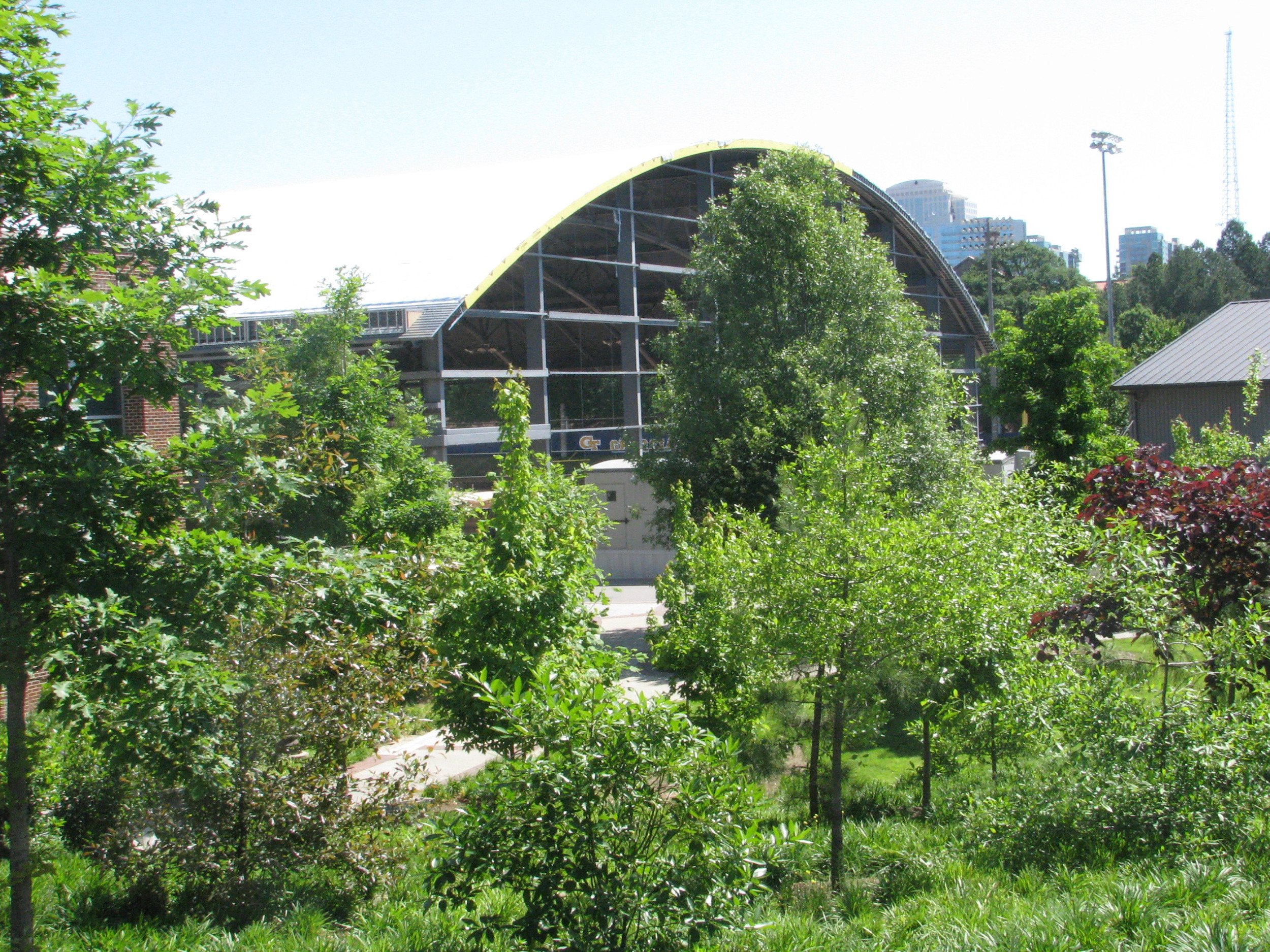 Week 17 - Photo taken on April 29, 2011 - View of practice facility from Ferst Drive