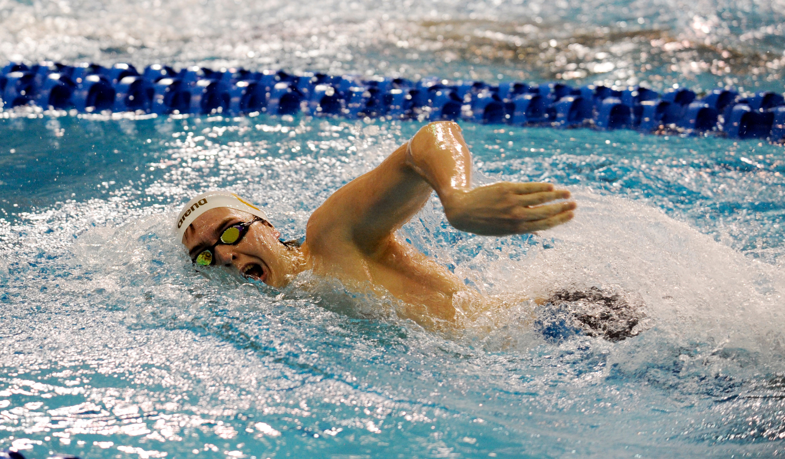 Declan Poorman (2014 NCAA Swimming Championship, photo by Brendan Maloney)