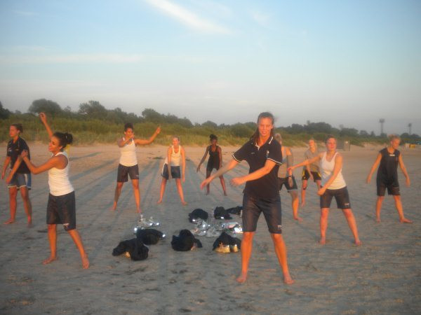 Danielle Hamilton-Carter and Frida Fogdemark at 2010 European Championships