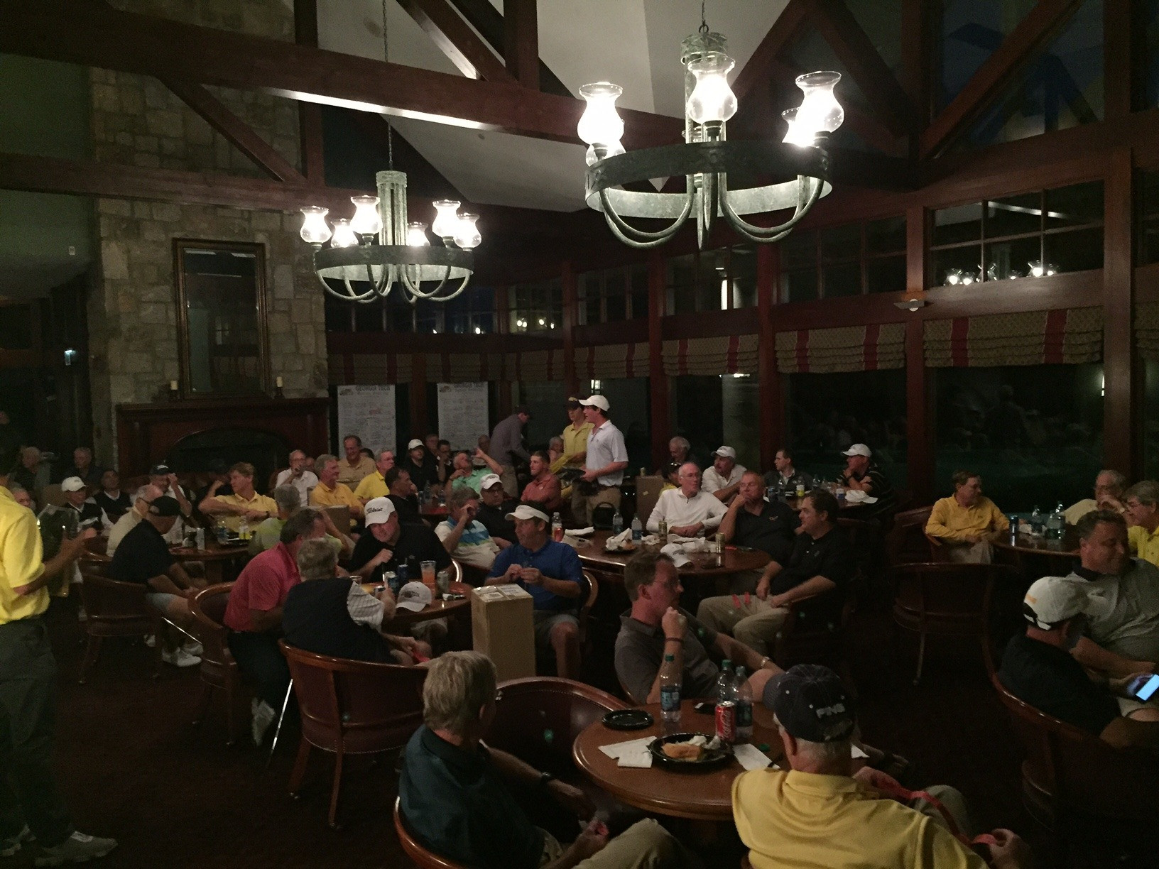 It's raffle time for a multitude of Georgia Tech golf apparel and equipment at the Ramblin' Wreck Cup, Golf Club of Georgia, October 5, 2015