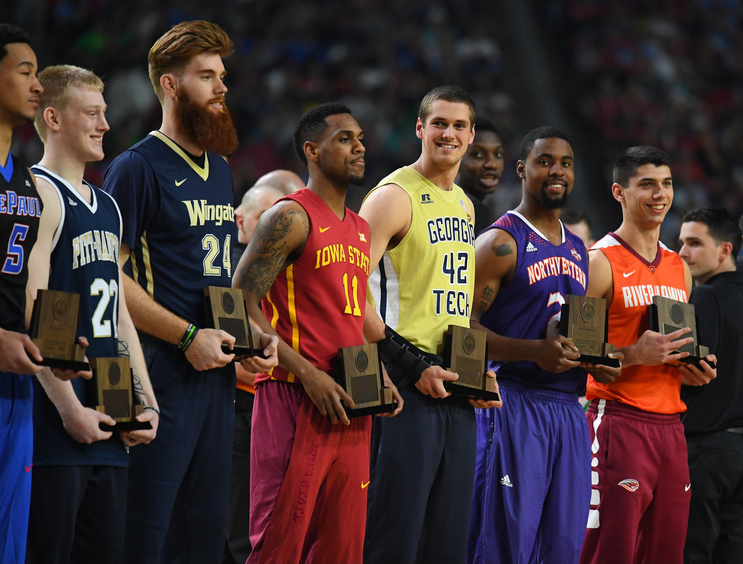 Rand Rowland at the 2017 Final Four - NABC Allstate Good Works Team