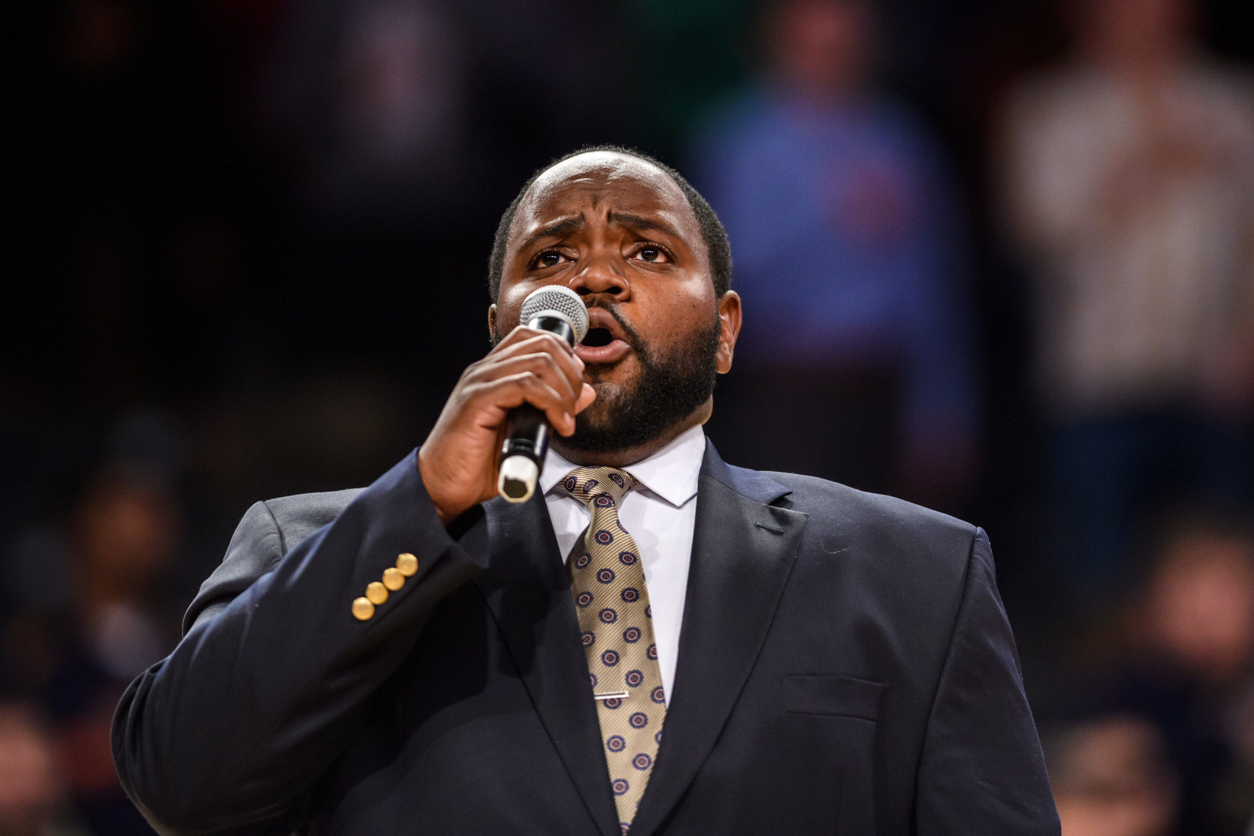 Timothy Miller performed the national anthem