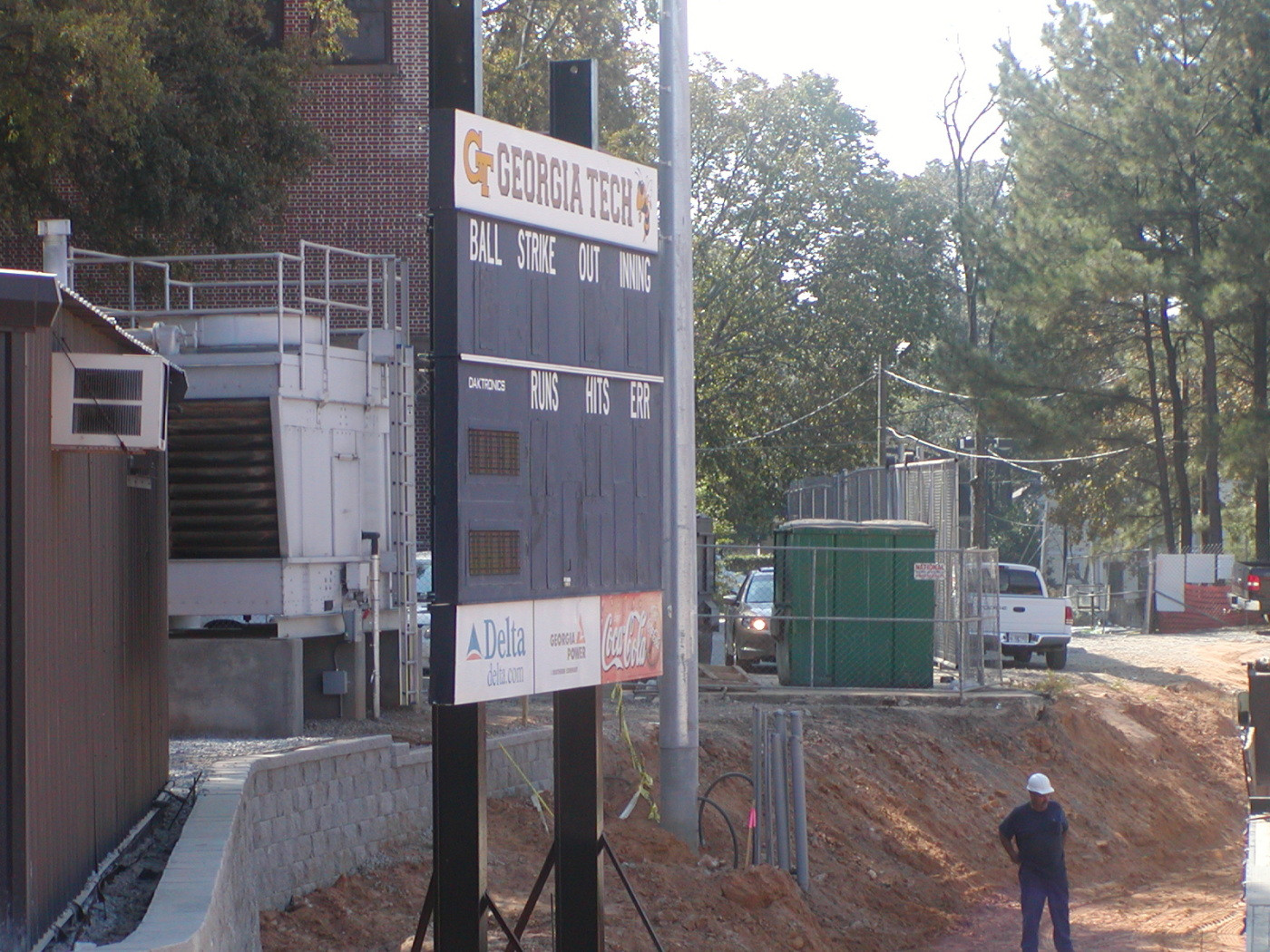 Oct. 6, 2008 - Scoreboard in left field.