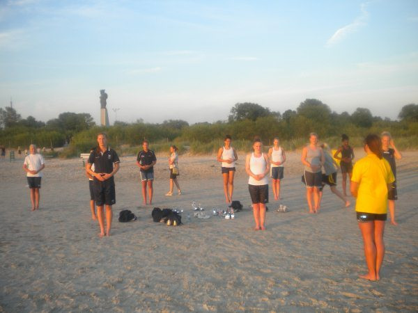 Danielle Hamilton-Carter and Frida Fogdemark at 2010 European Championships