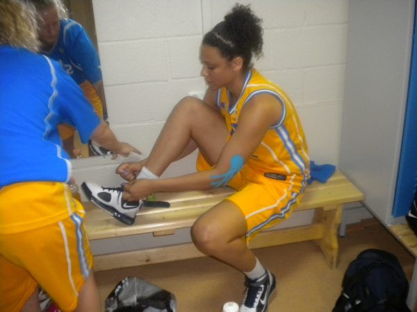 Danielle Hamilton-Carter and Frida Fogdemark at 2010 European Championships