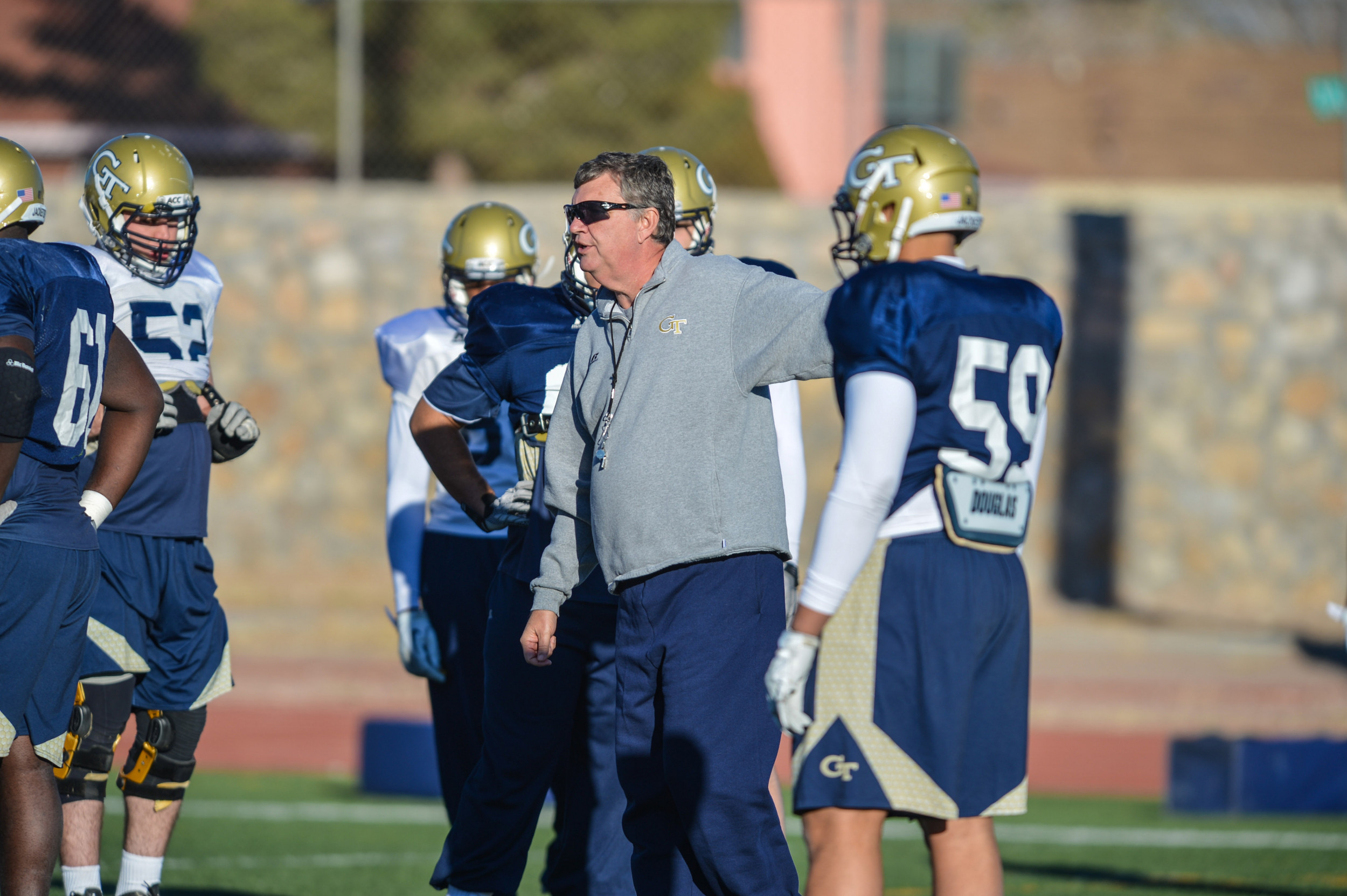 Georgia Tech held it's second practice in El Paso for the 2012 Hyundai Sun Bowl.