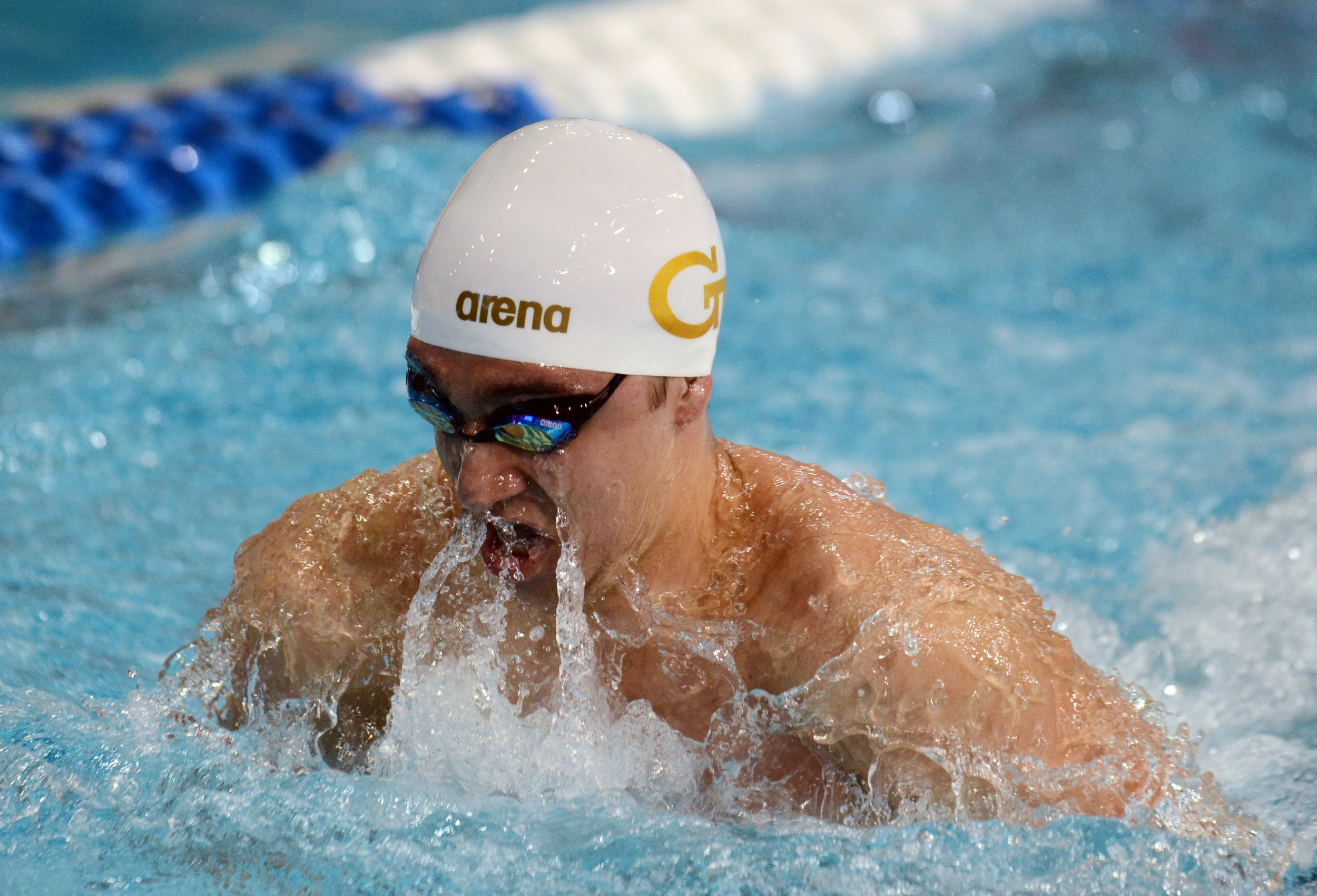 Ricky Lehner (2014 NCAA Swimming Championship, photo by Brendan Maloney)