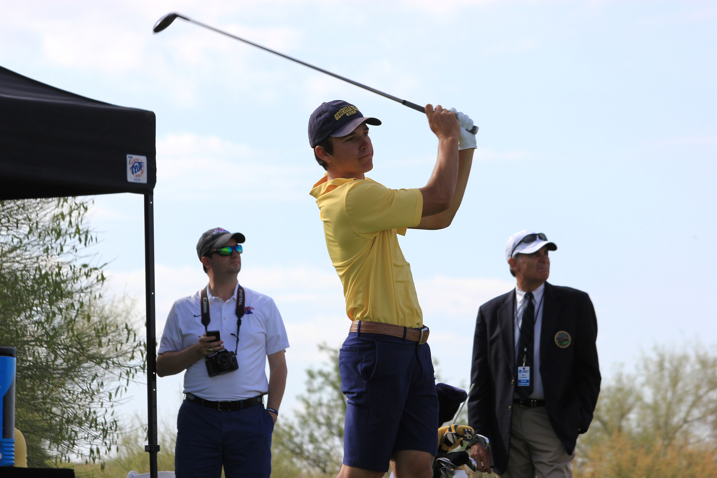 Jacob Joiner during the second round of the NCAA Tucson Golf Regional, Gallery Golf Club, Marana, Ariz.