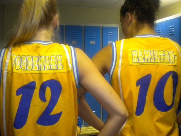 Danielle Hamilton-Carter and Frida Fogdemark at 2010 European Championships