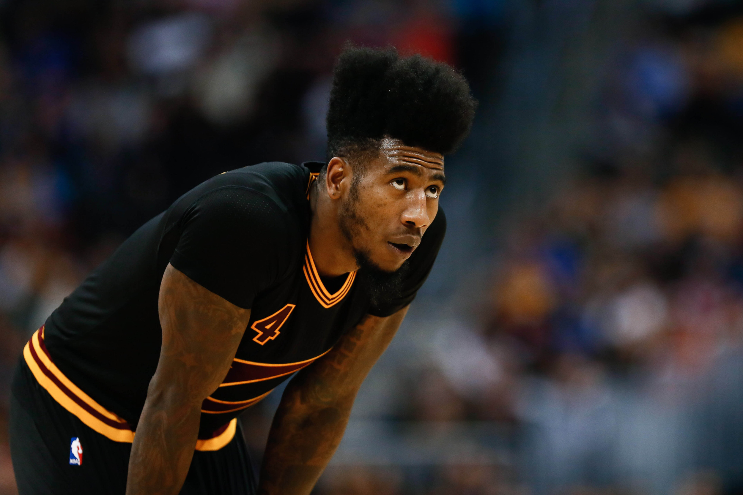 Dec 29, 2015; Denver, CO, USA; Cleveland Cavaliers guard Iman Shumpert (4) in the fourth quarter against the Denver Nuggets. Credit: Isaiah J. Downing-USA TODAY Sports