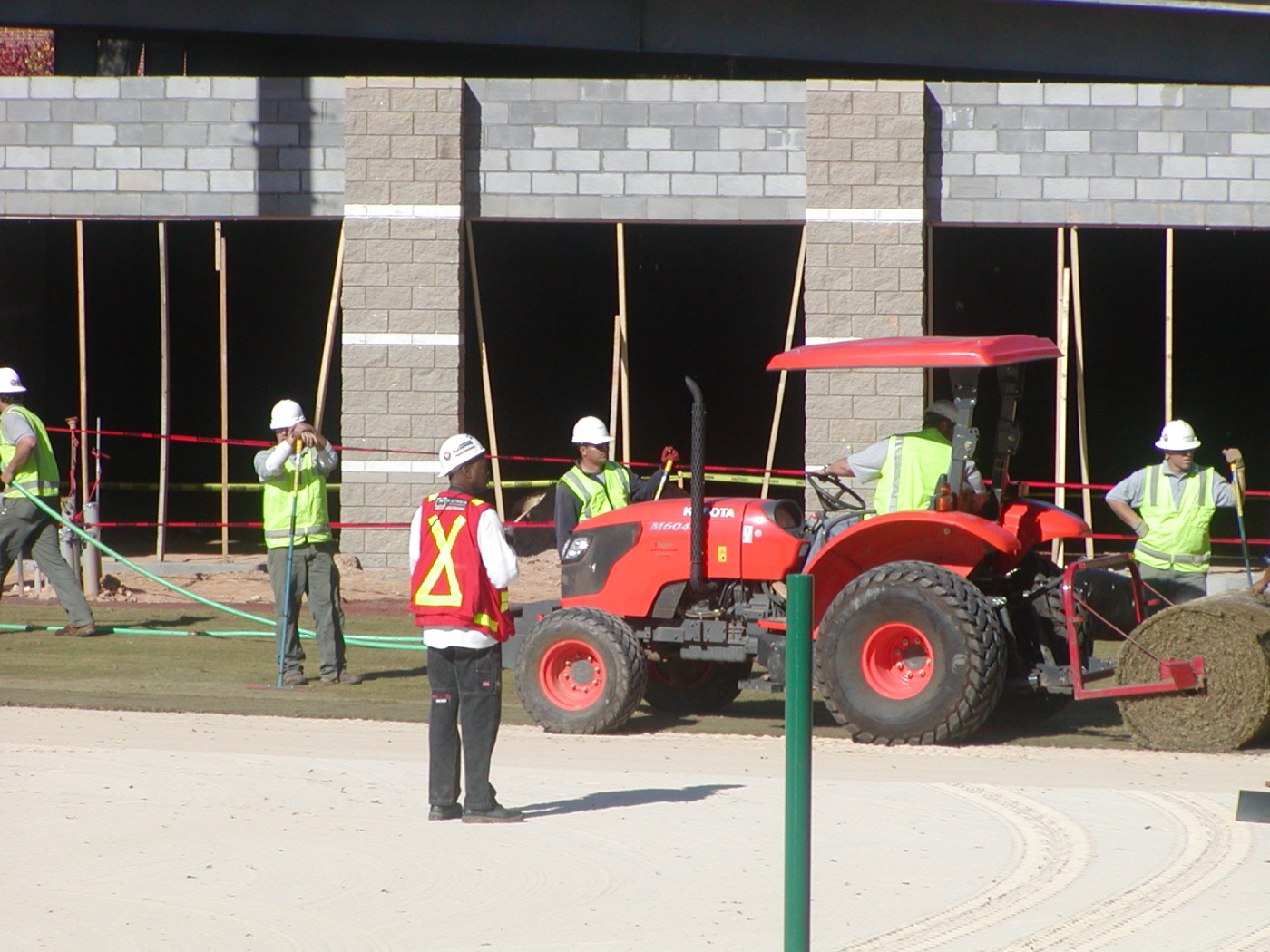 Sod is installed at the new stadium - 11/10/08