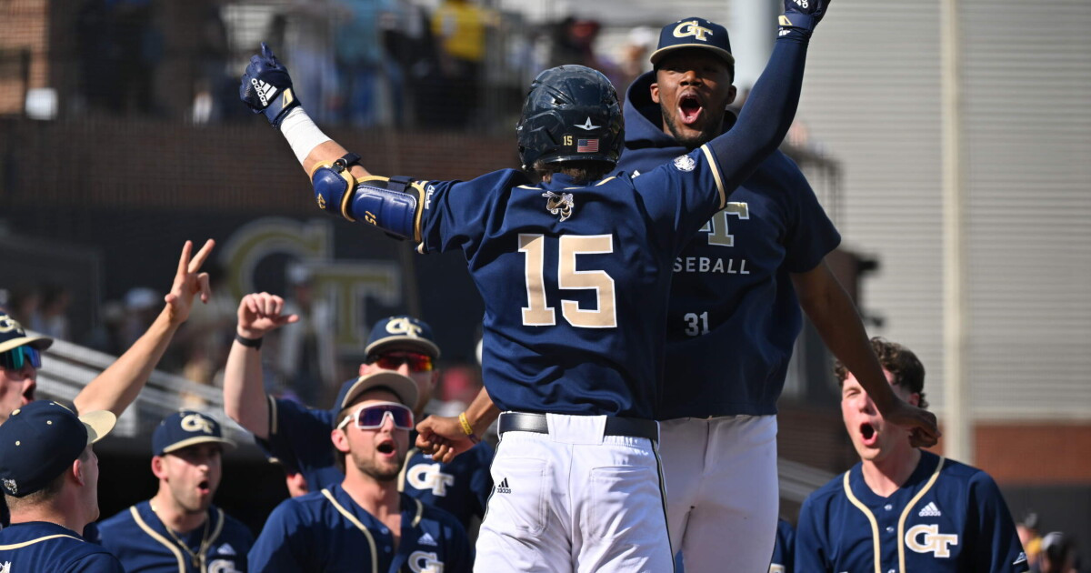 Jackets Big Bats Clinch Series Over Clemson Baseball Georgia Tech 