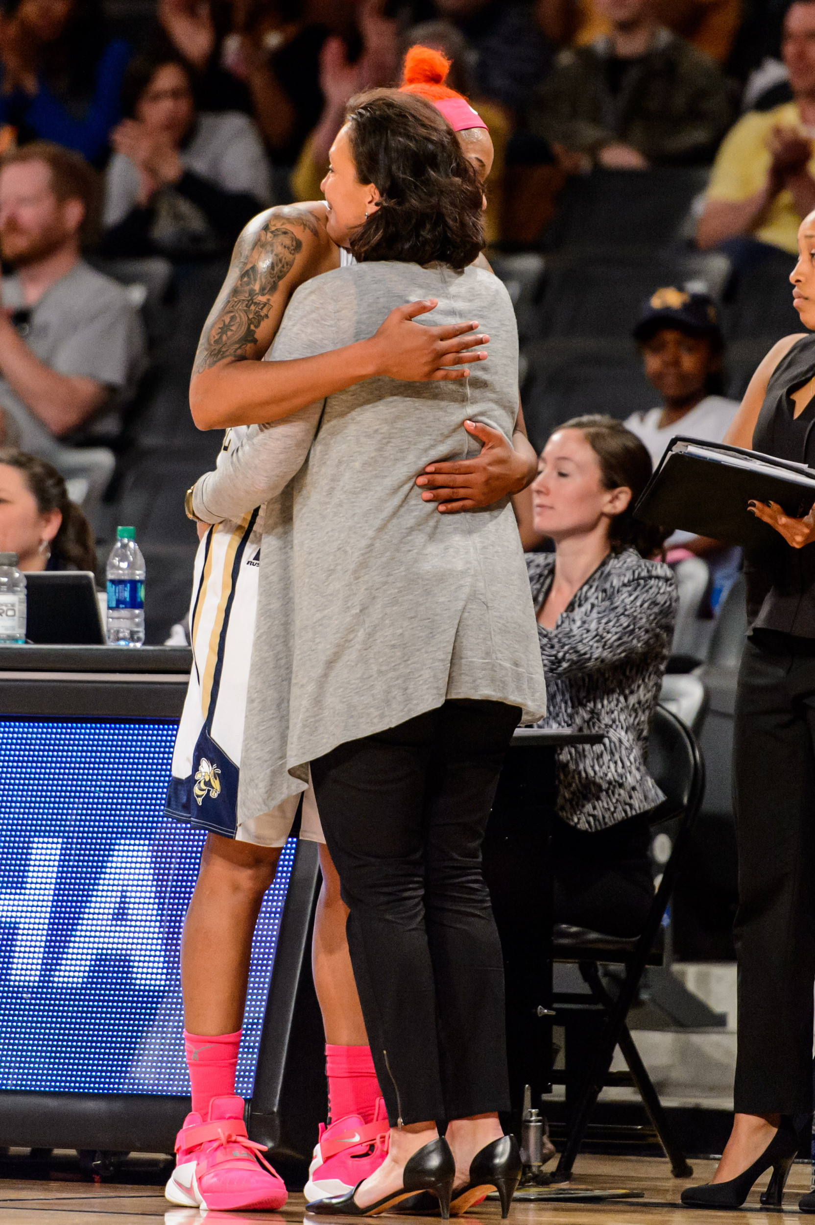 Coach MaChelle Joseph, Aaliyah Whiteside (2)