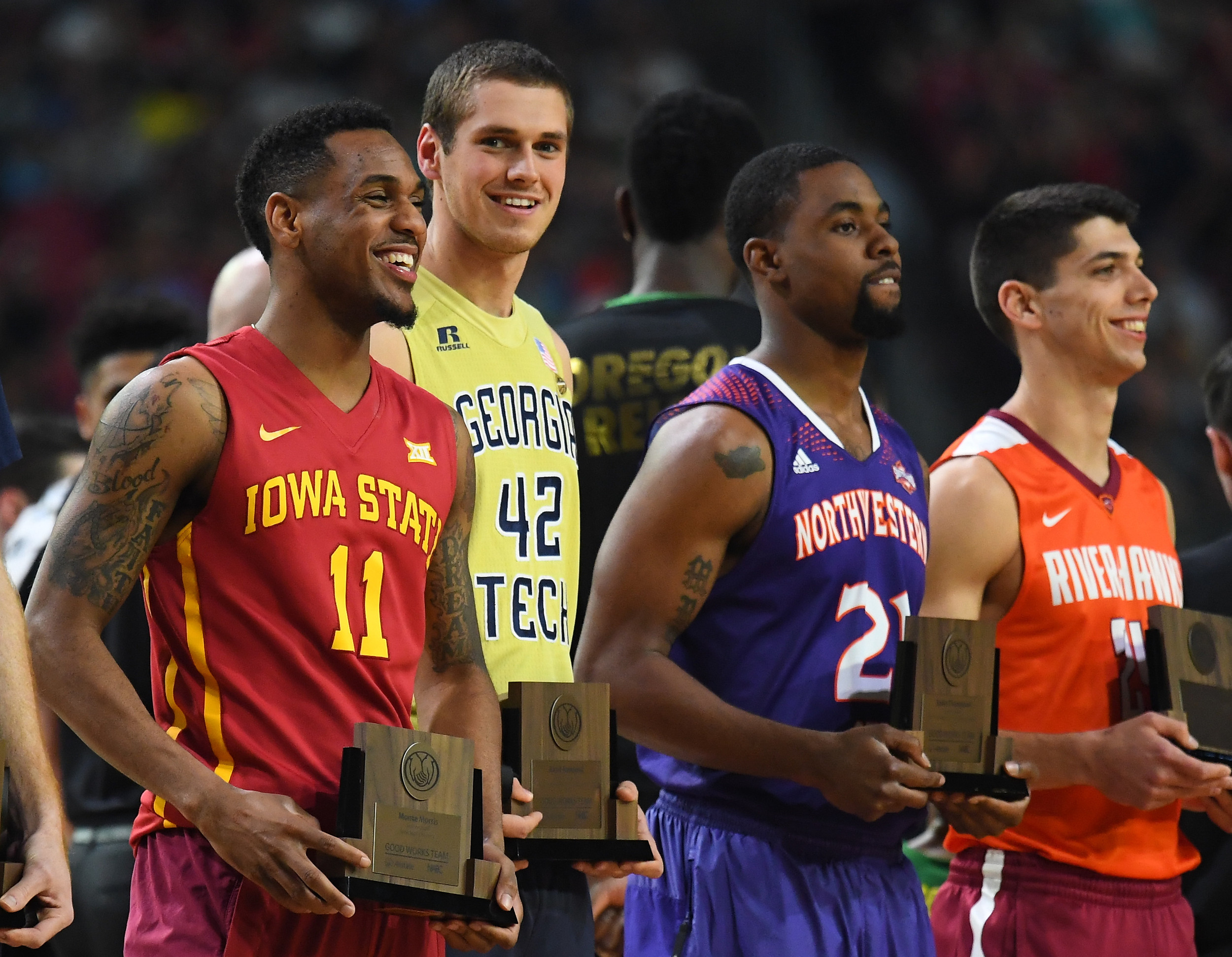 Rand Rowland at the 2017 Final Four - NABC Allstate Good Works Team