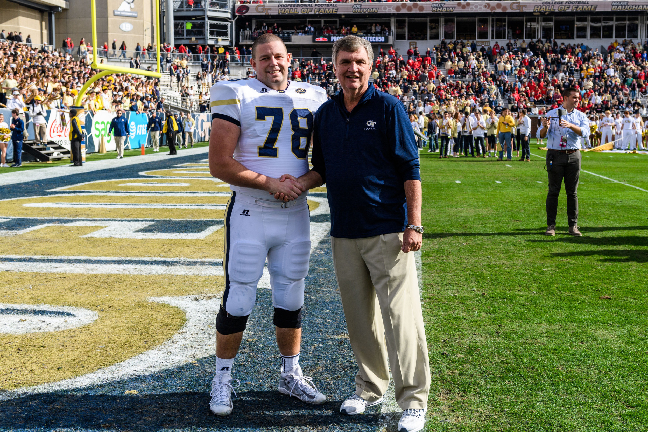 Coach Paul Johnson, Trey Smith (78)