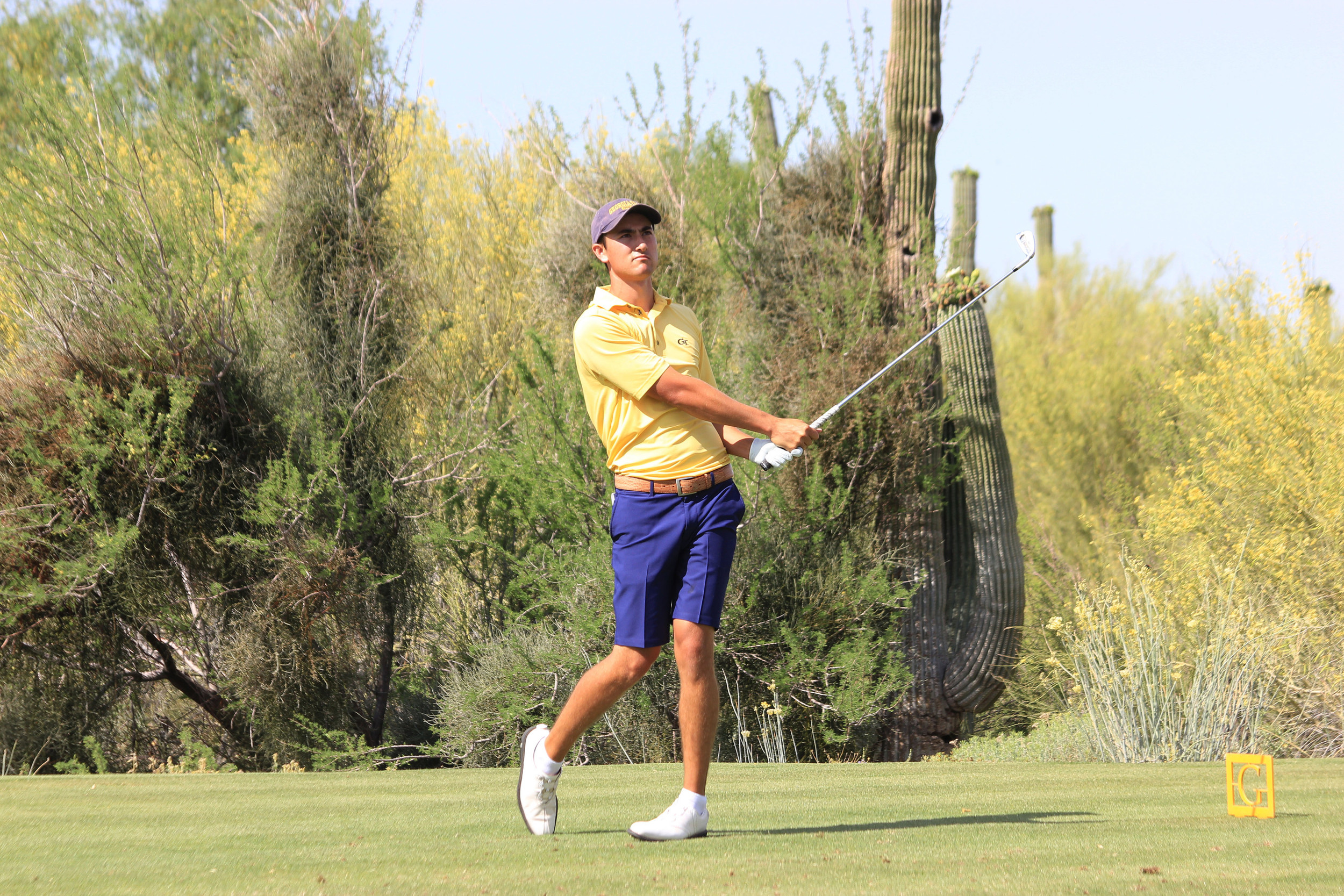 Chris Petefish during the second round of the NCAA Tucson Golf Regional, Gallery Golf Club, Marana, Ariz.