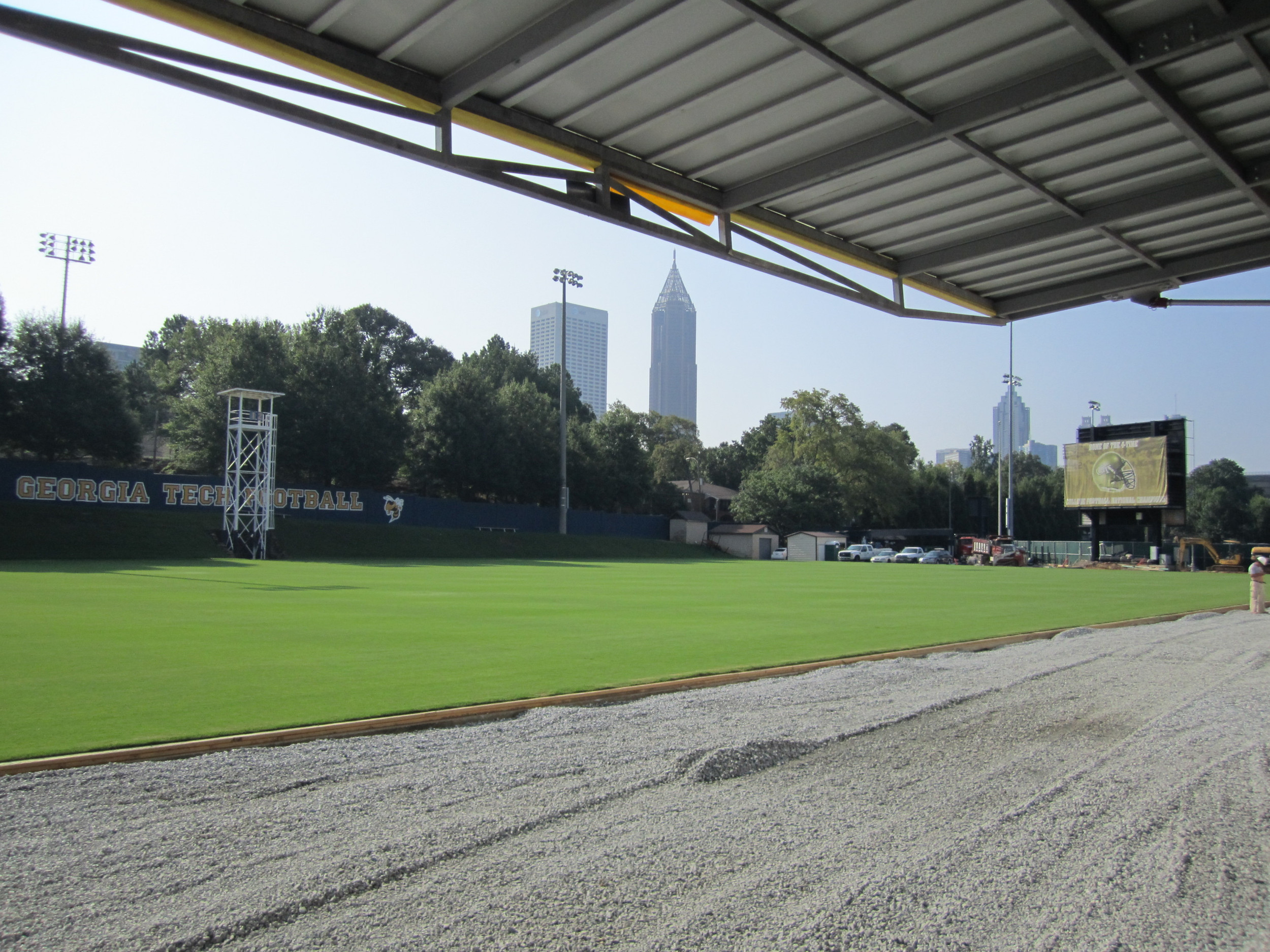 Photo taken on July 27, 2011 - Brock Indoor Practice Facility close to completion