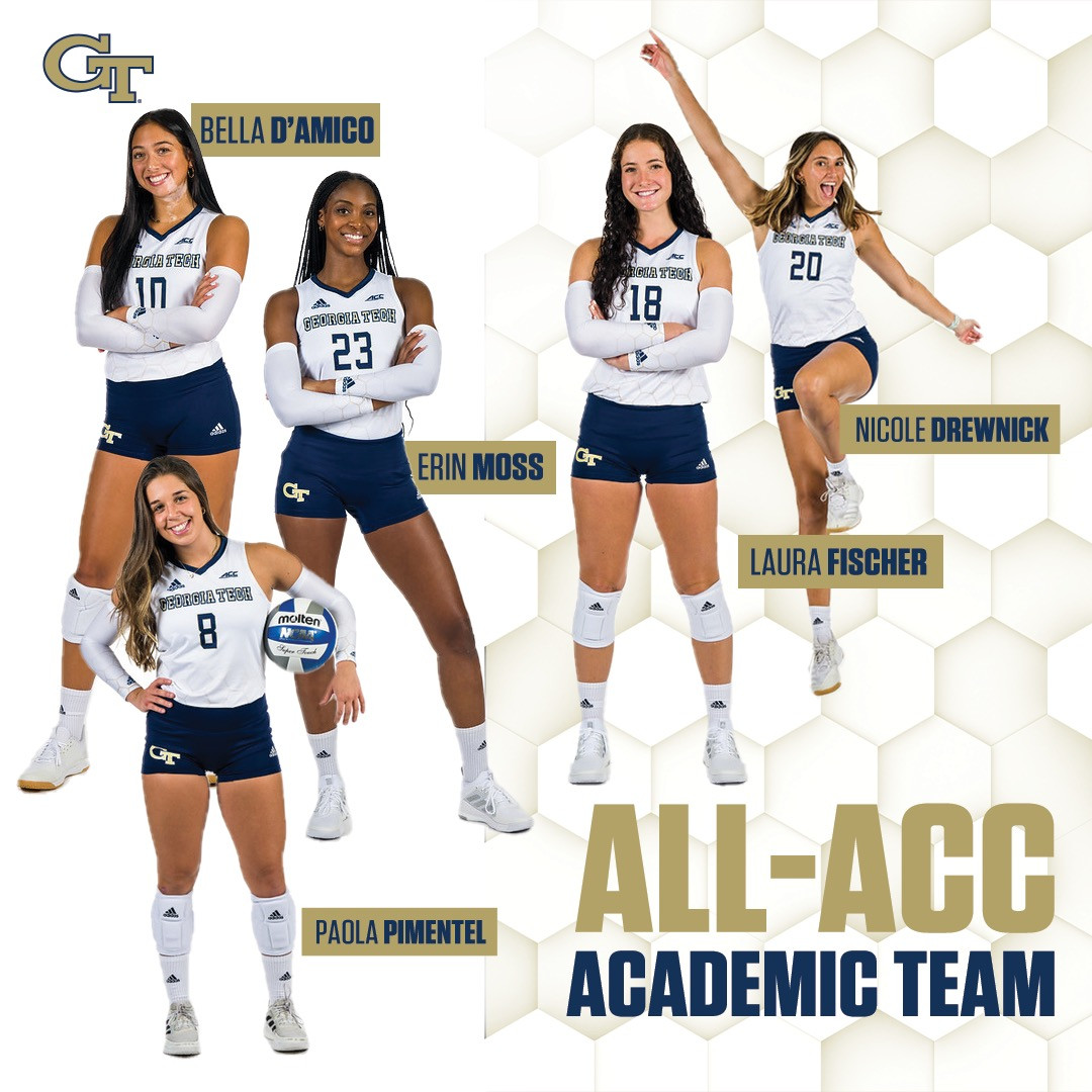 Five Jackets Represented on 2022 Volleyball AllACC Academic Team
