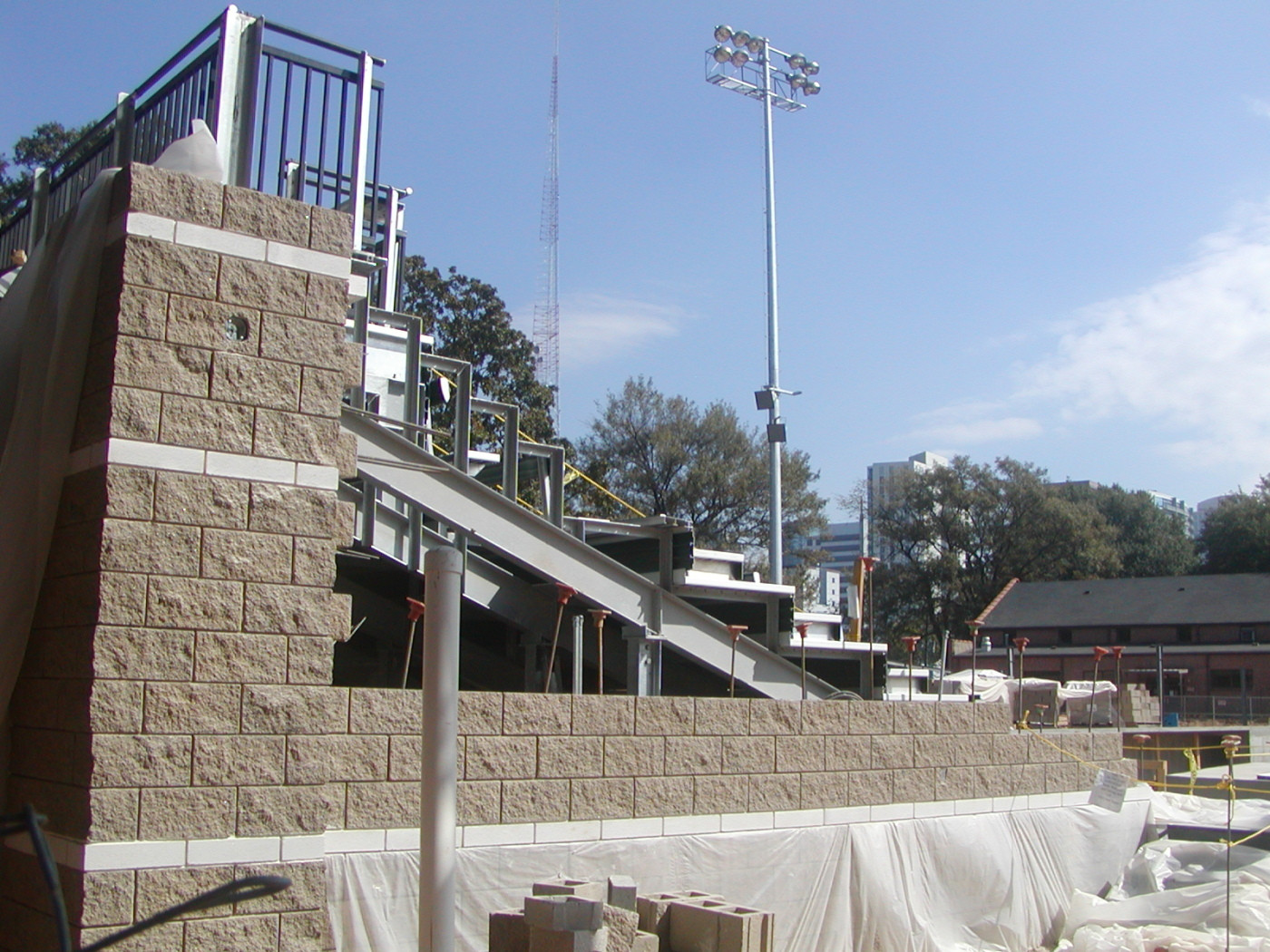 Oct. 6, 2008 - Grandstand takes shape.