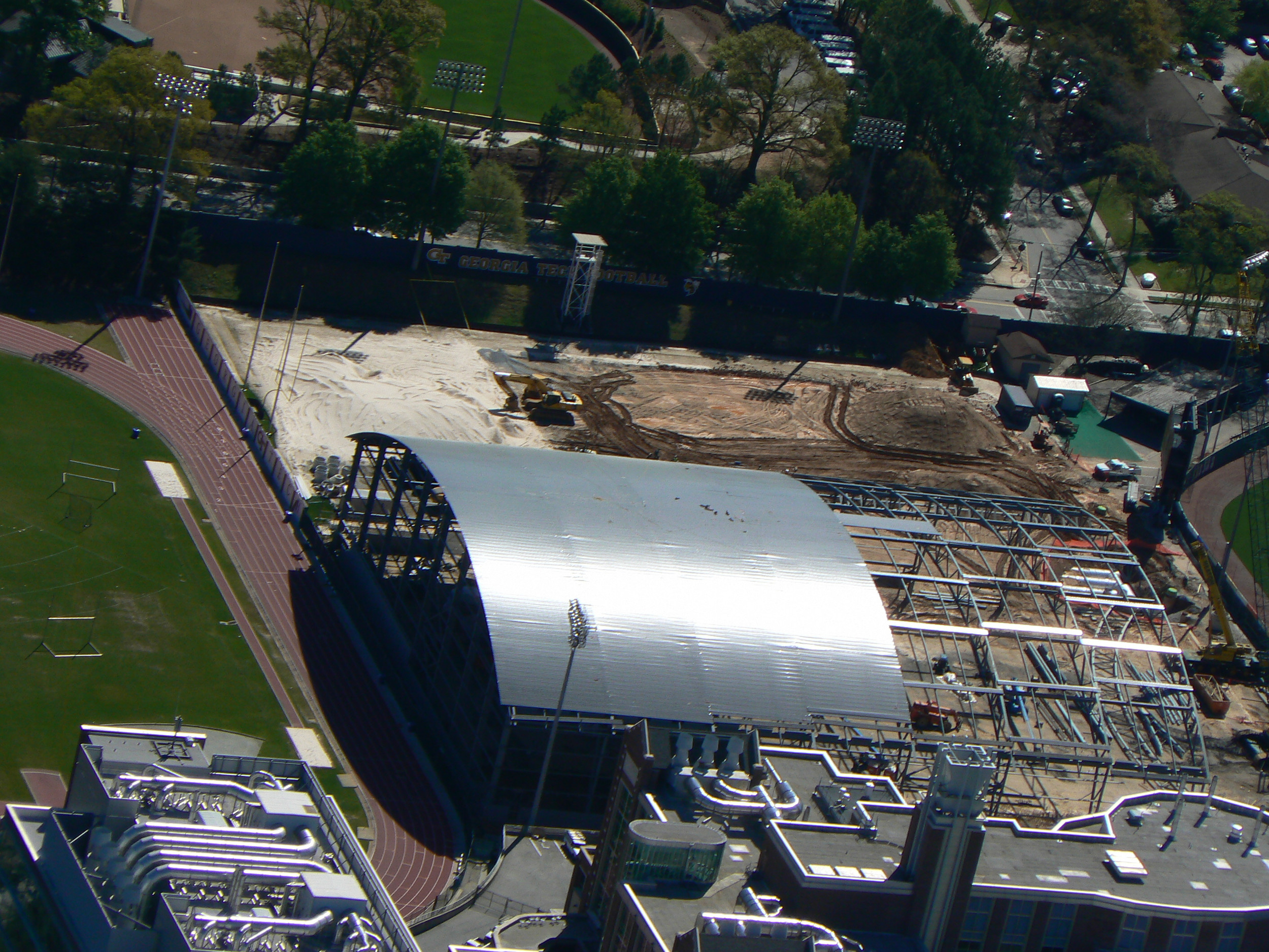 Week 14 - Photo taken on April 3, 2011 - Aerial photo of the Brock Practice Facility