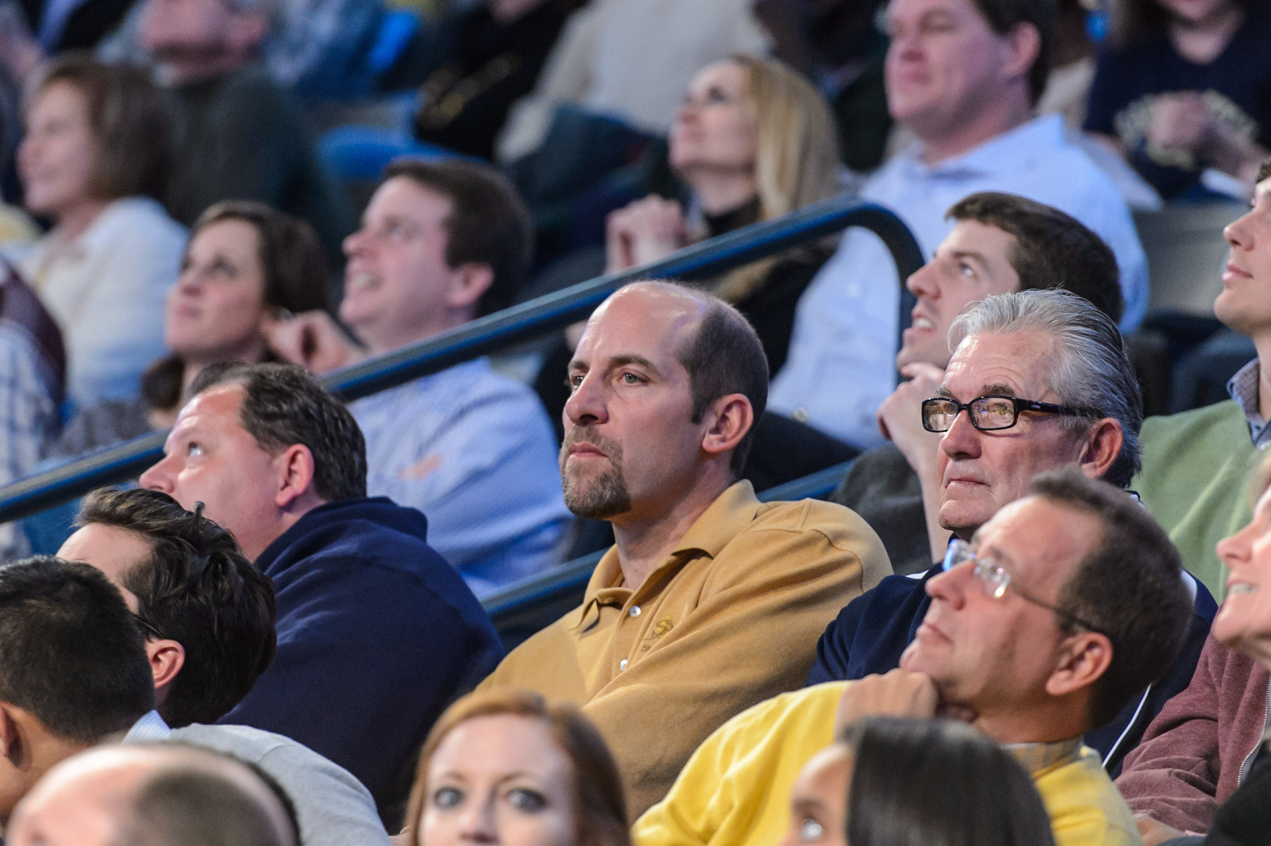 Future Baseball Hall of Famer John Smoltz watching the game from behind the Georgia Tech bench