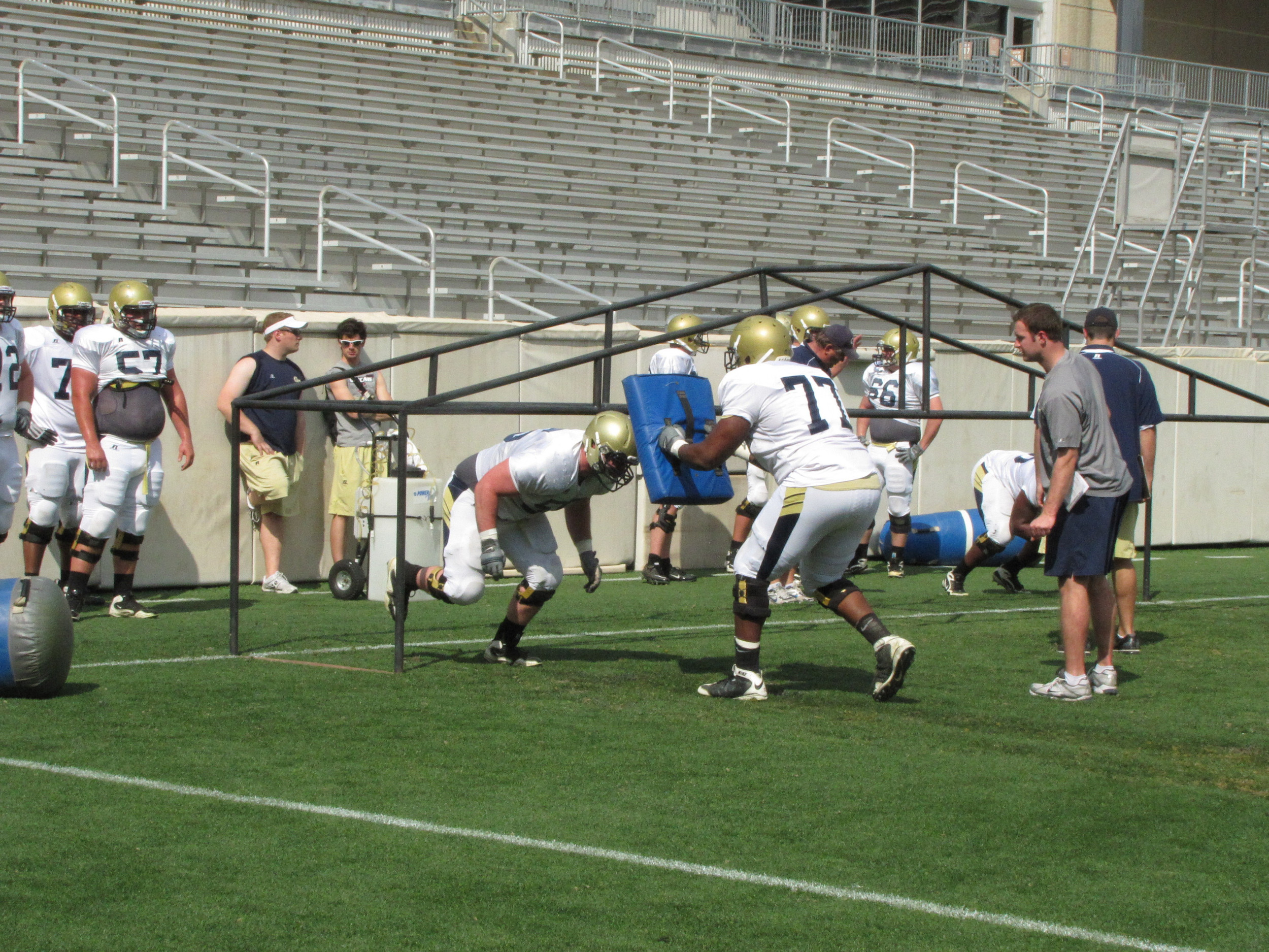 Georgia Tech Football Practice - April 4, 2011
