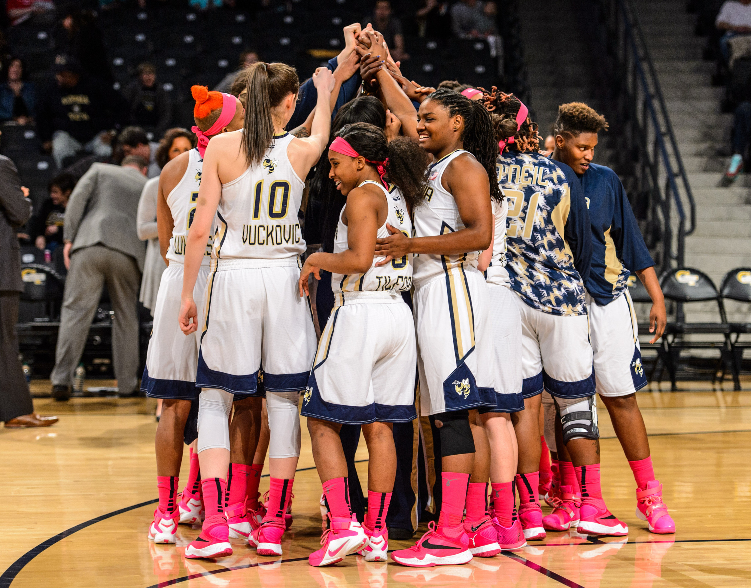 Team huddle