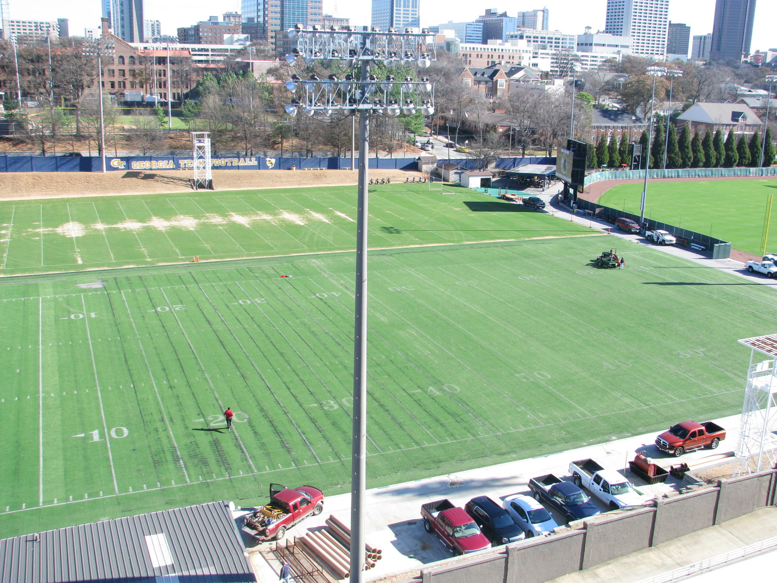Week 1 - January 7, 2011 - Football practice facility work is beginning.