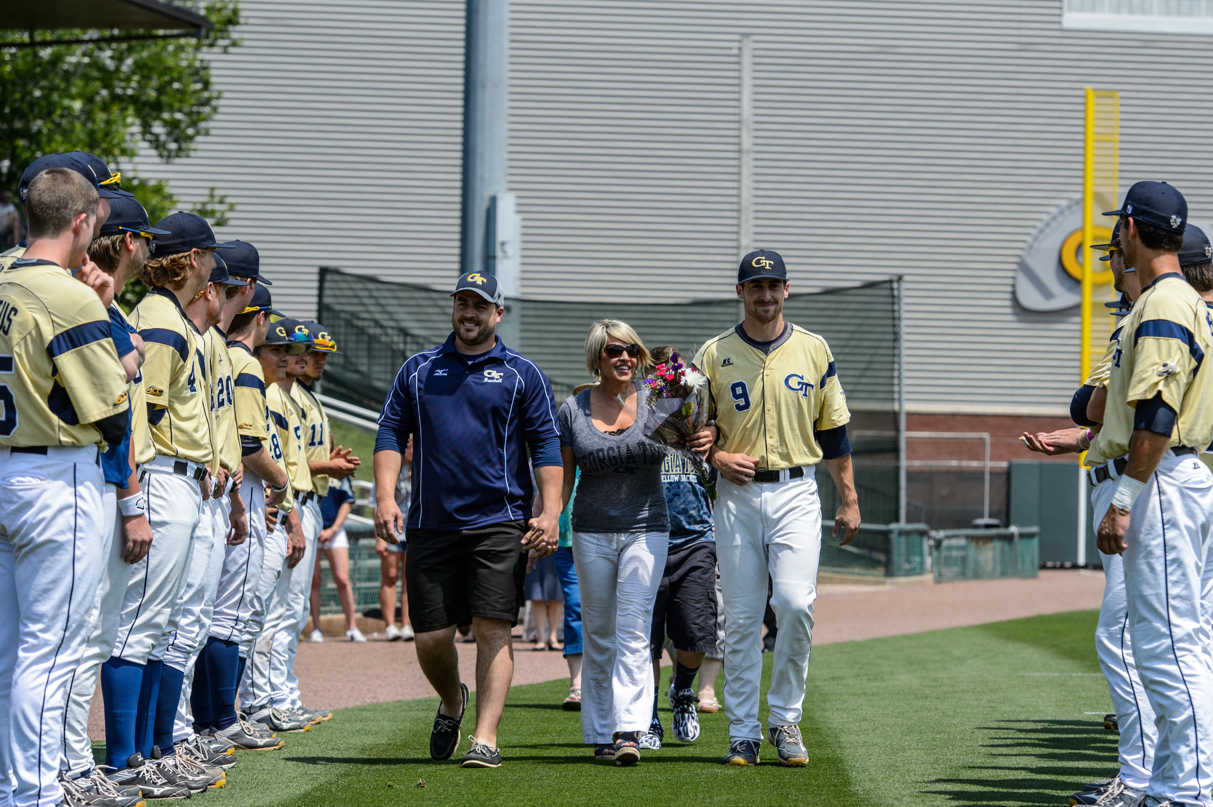 A.J. Murray (9) and family