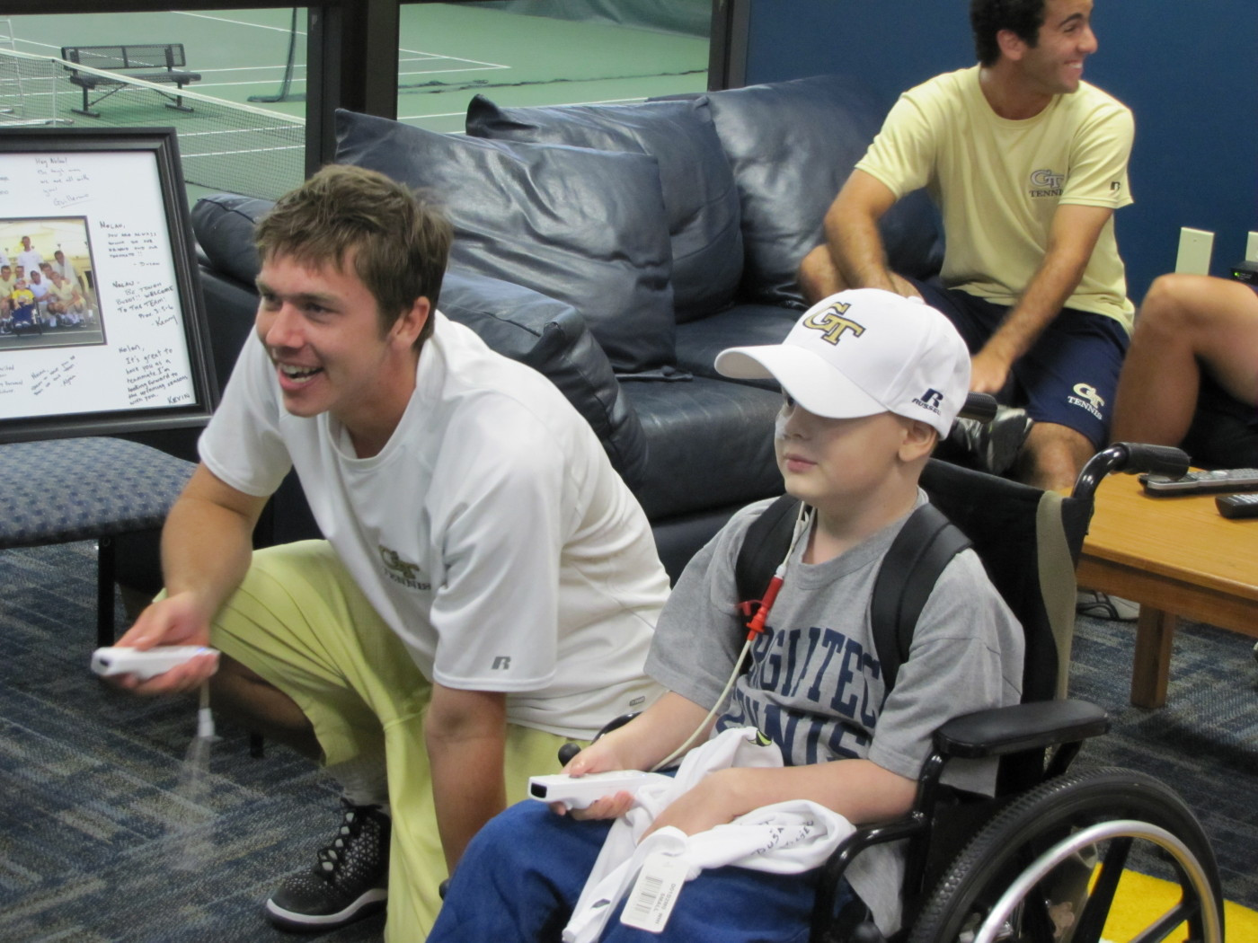 Nolan takes on Eliot Potvin.