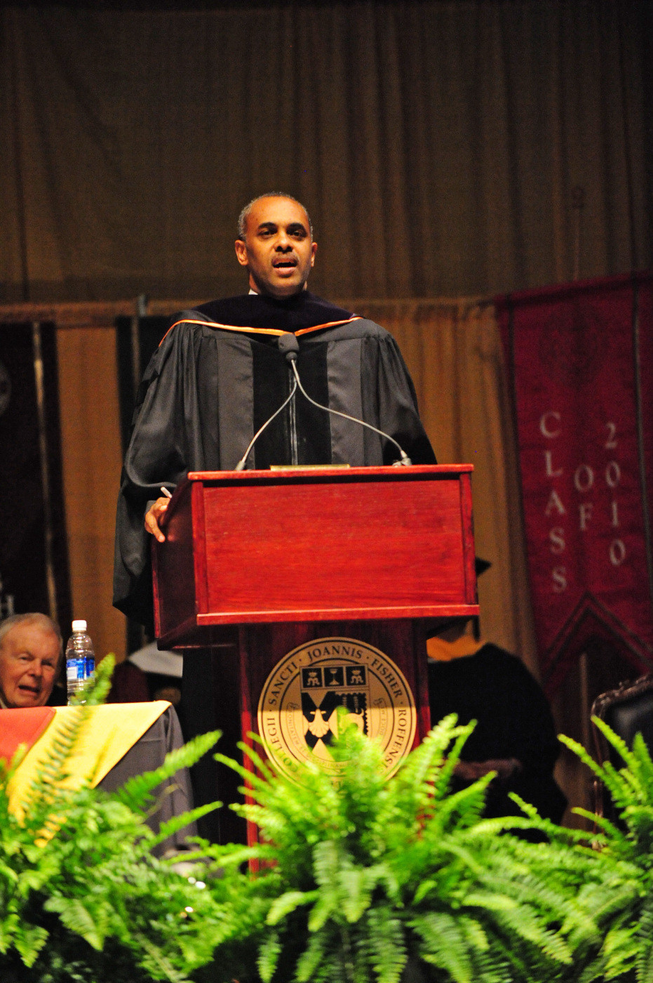 Paul Hewitt at the 2010 St. John Fisher College Commencement exercises.