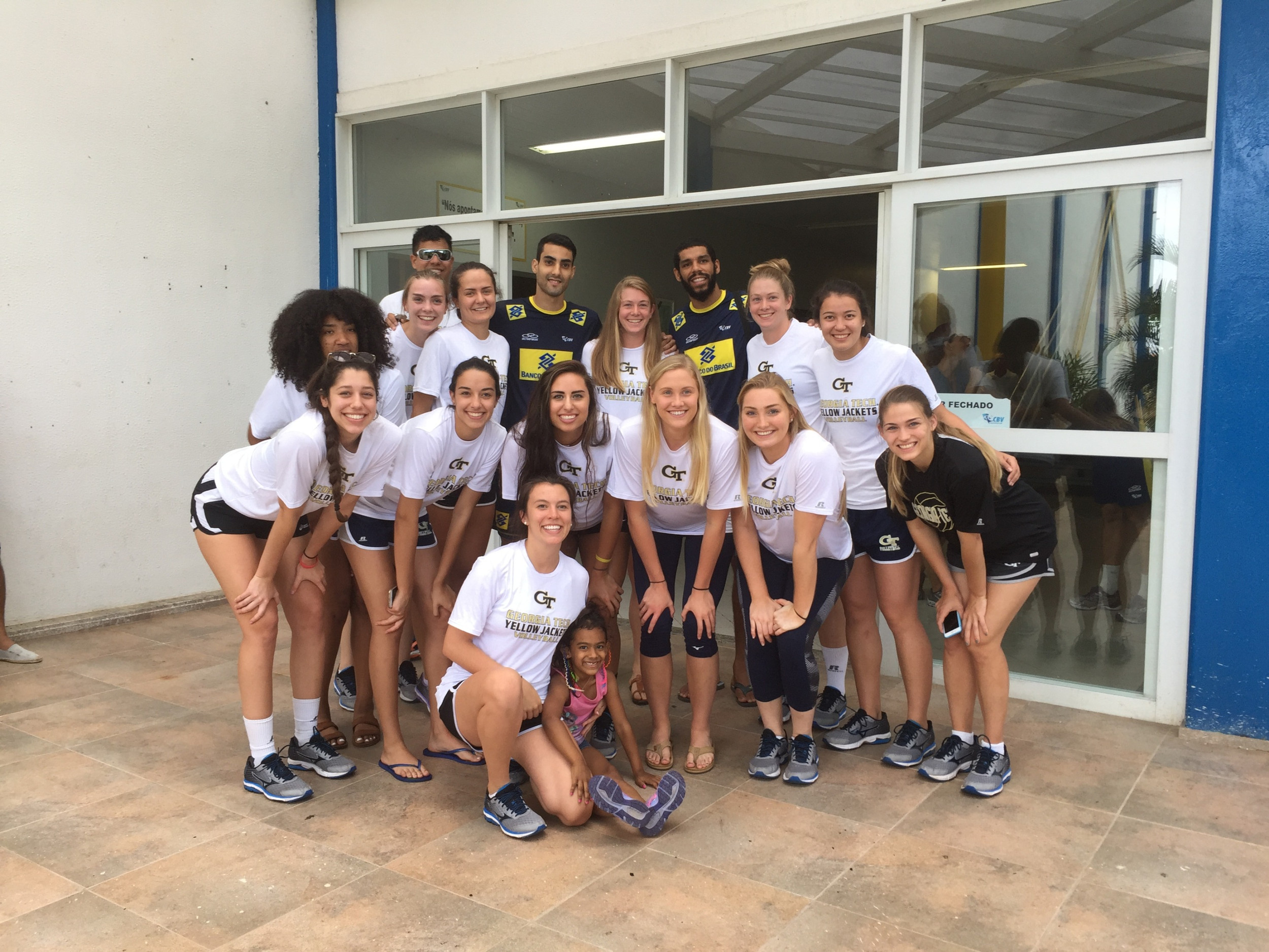 With Douglas Souza (left) and Wallace Souza